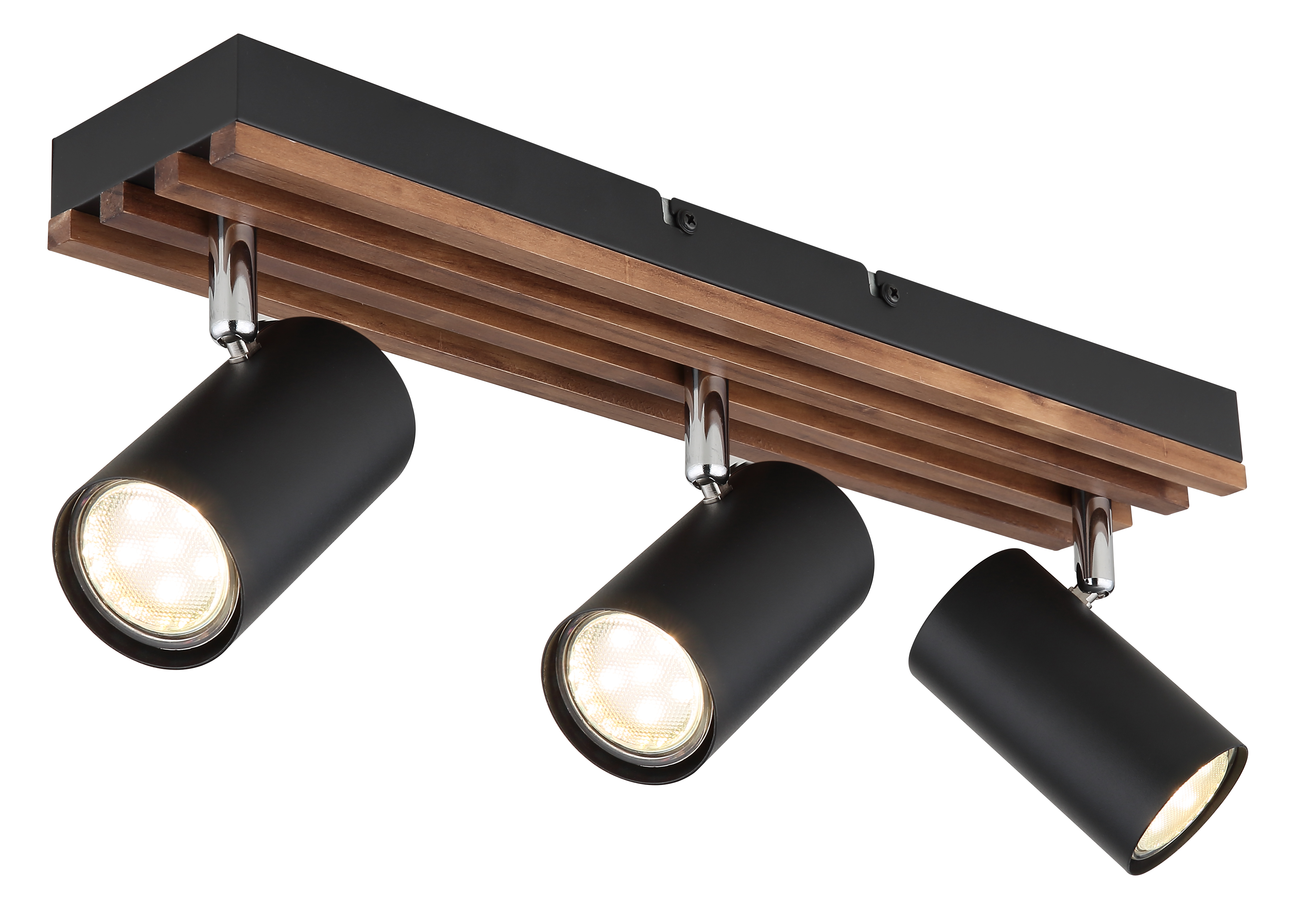 Strahler KAYDEN - Metall schwarz matt, 3x GU10