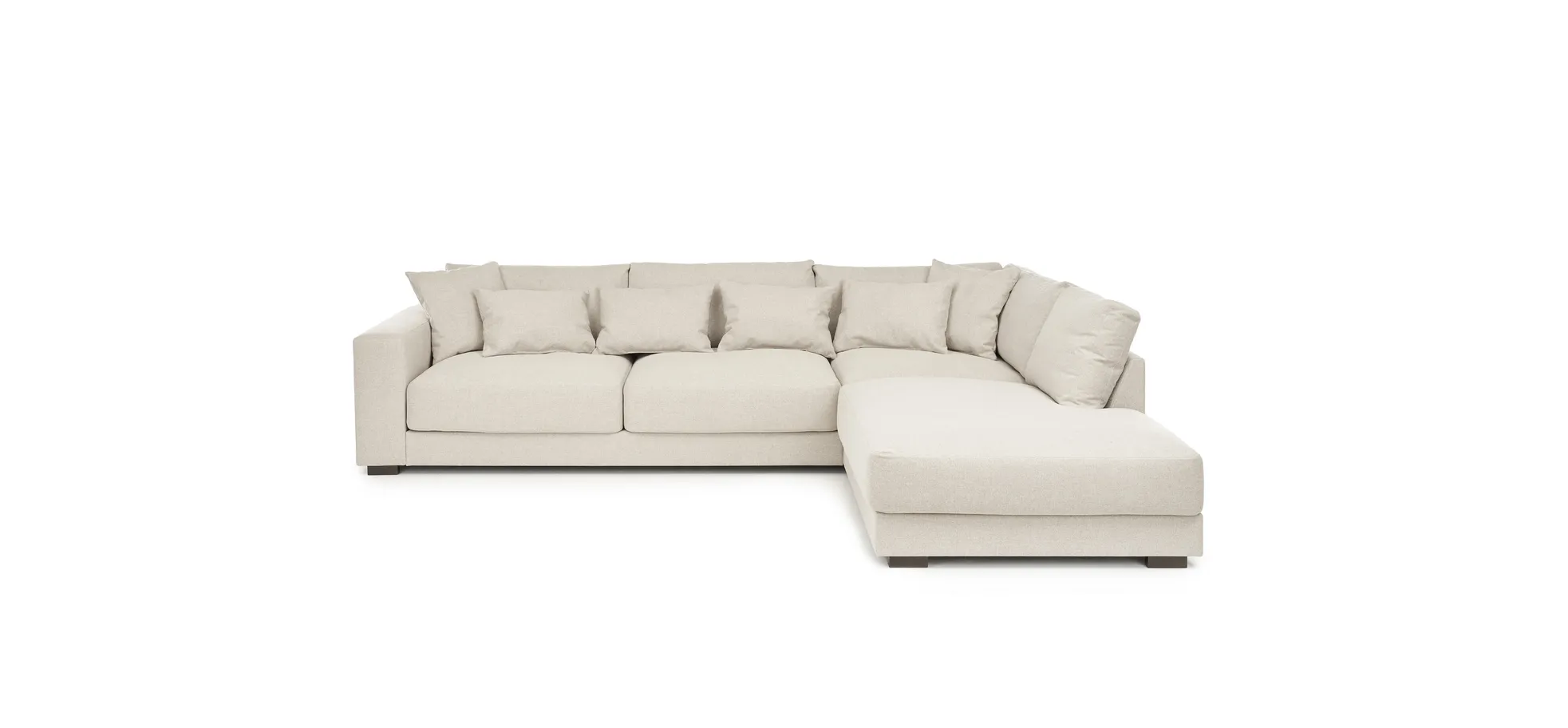 Ecksofa Hailey, Stoff beige - Hailey
