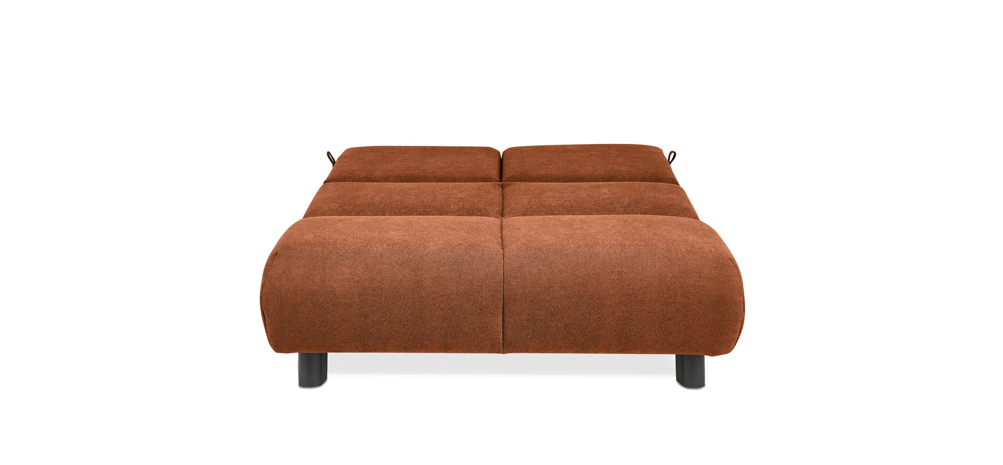  Faltsofa EBBY - 2-Sitzer ohne Armlehne, 140 cm inkl. Schlaffunktion, Stoff, Rot