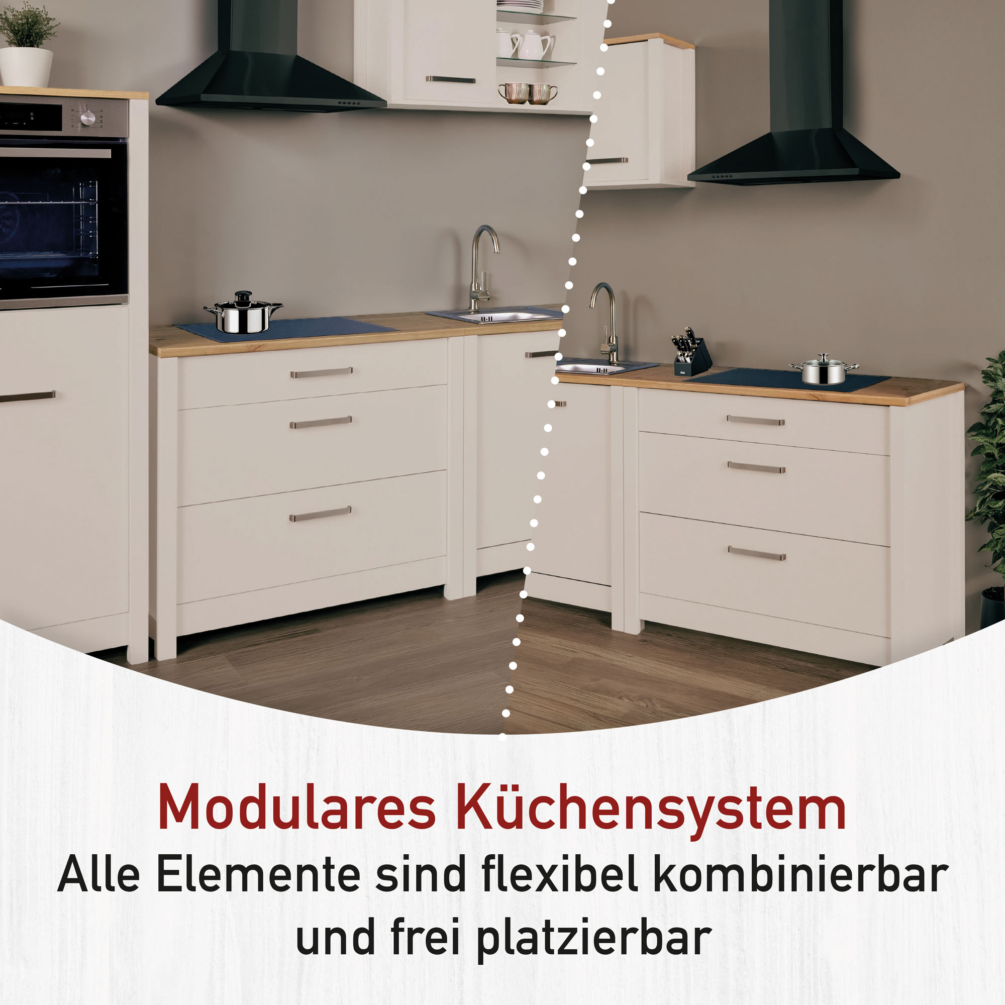 Unterschrank, Kaschmir/Artisan Eiche - MyStyle 9004