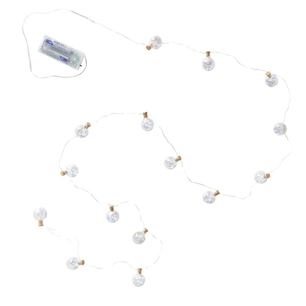 Lichterkette Lenia - 15 LEDs, Timer, Säule, L 180,00 cm