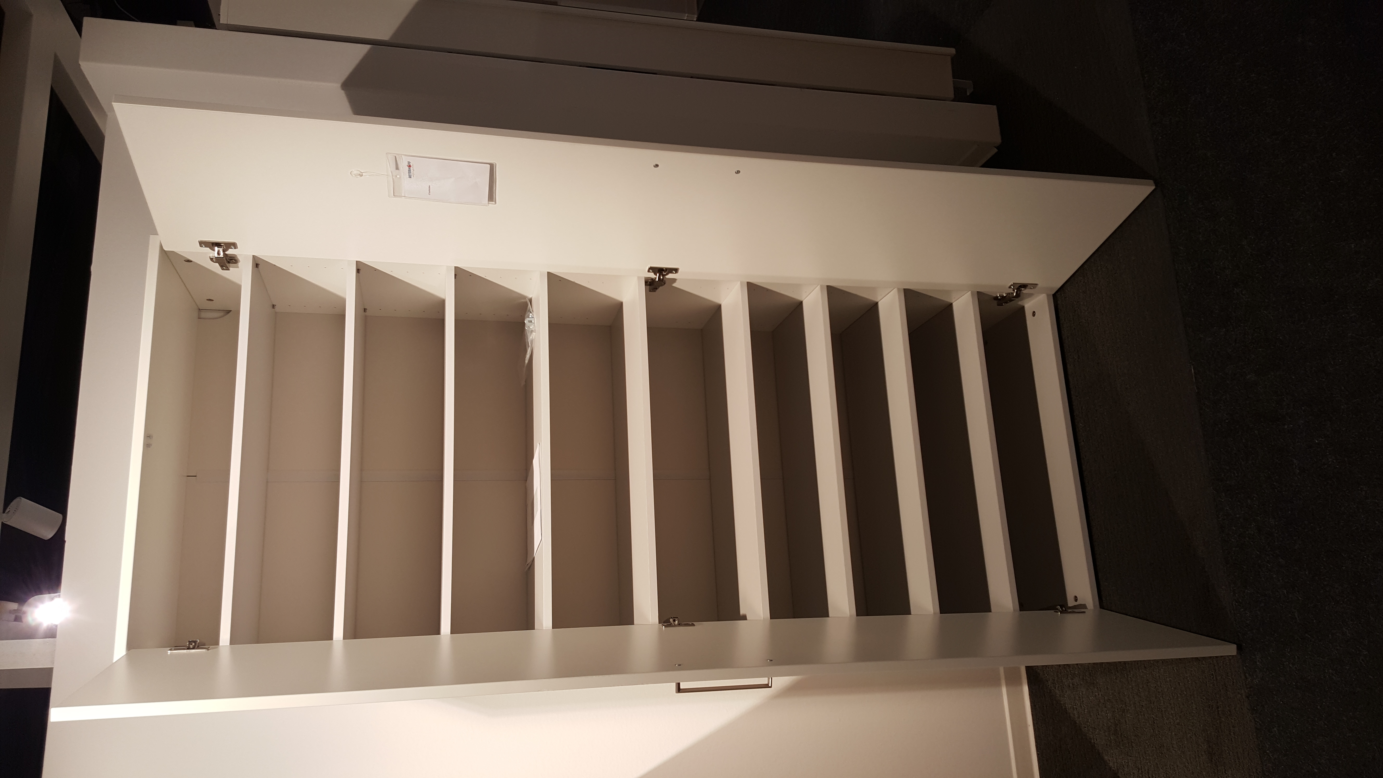 Schuhschrank, Weiß Dekor - LS25 Ionica