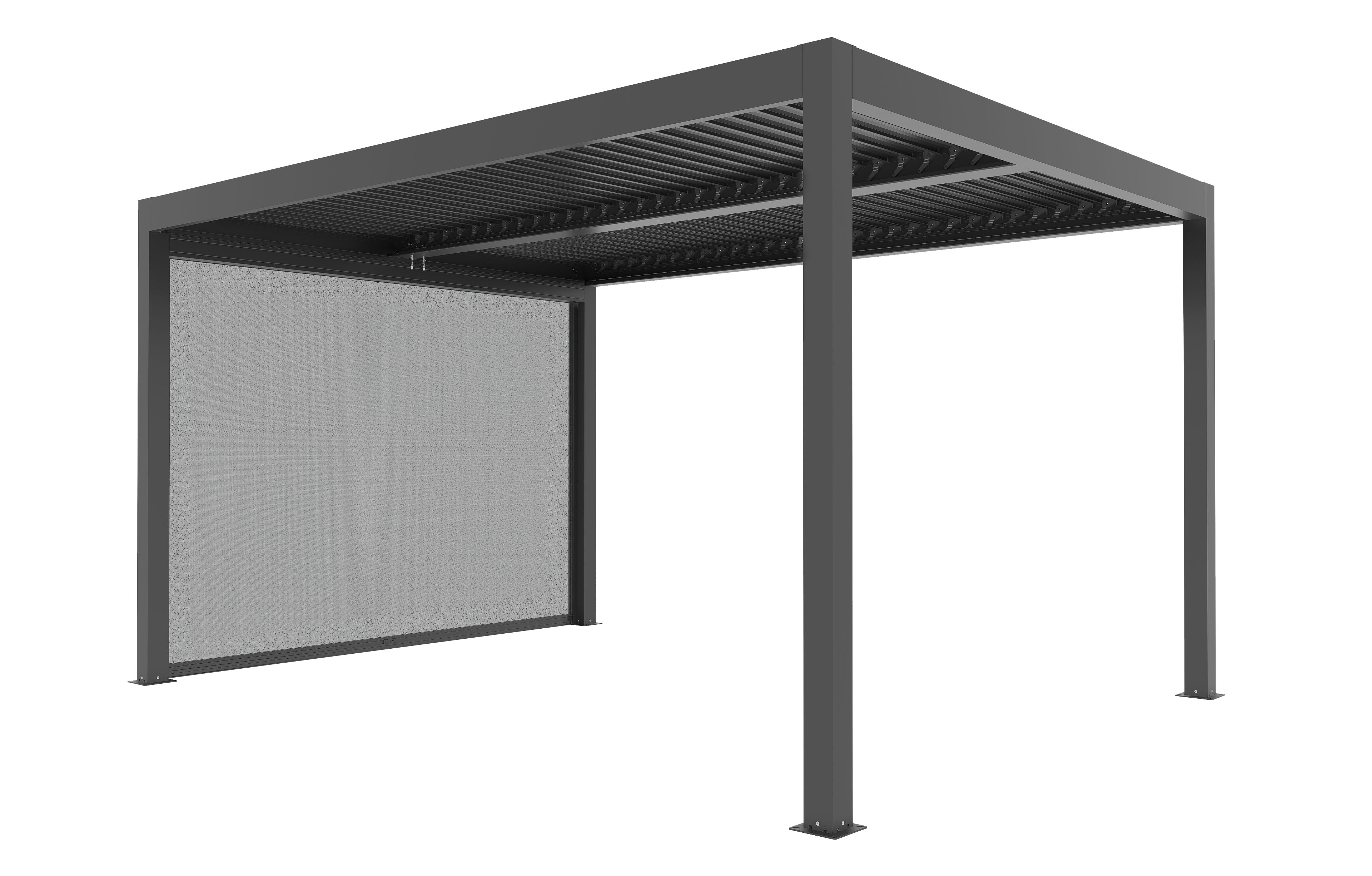 Pergola, anthrazit, inkl. LED-Beleuchtung          - Solina