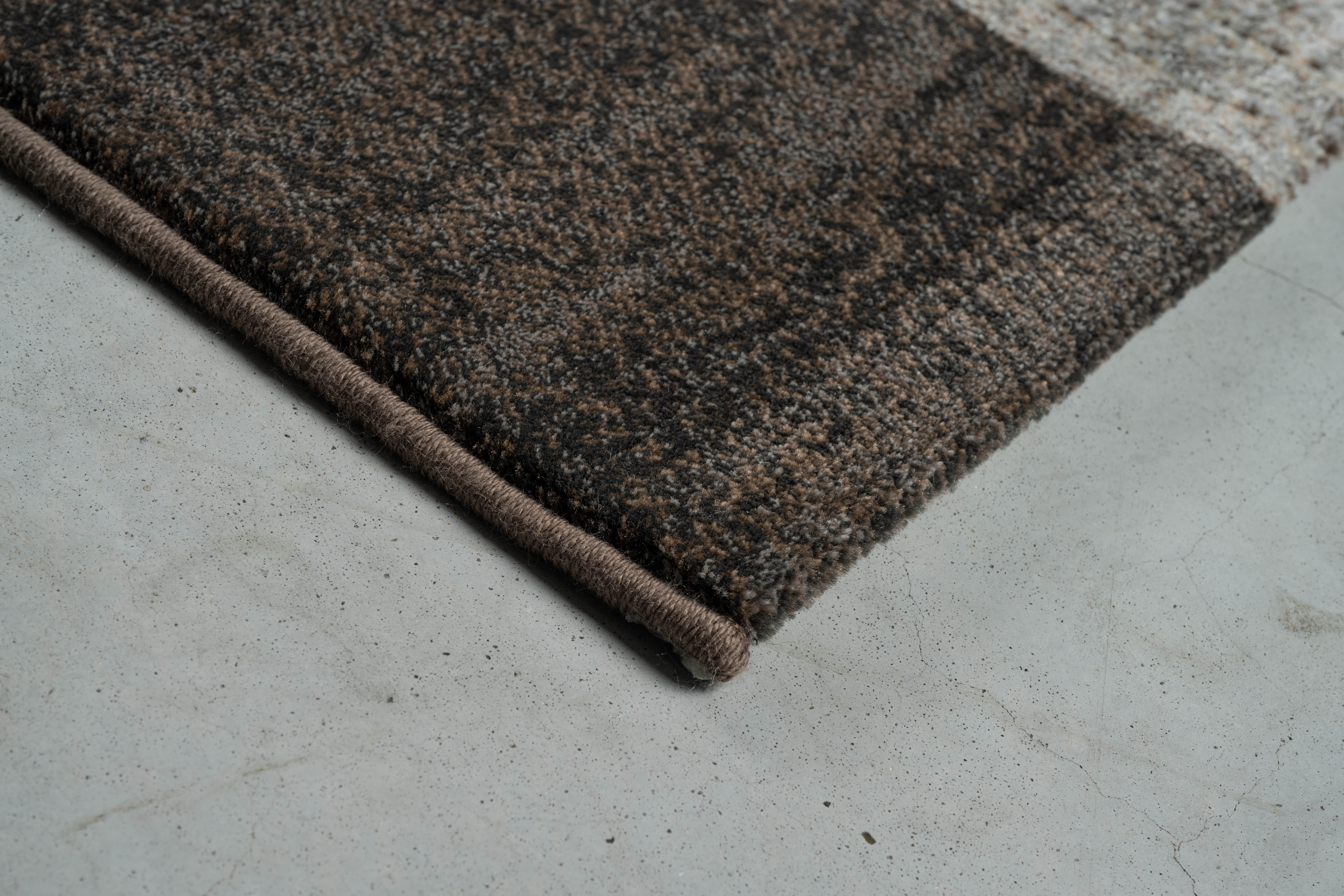 Webteppich, grau-braun, 160x230 cm - Rargentum