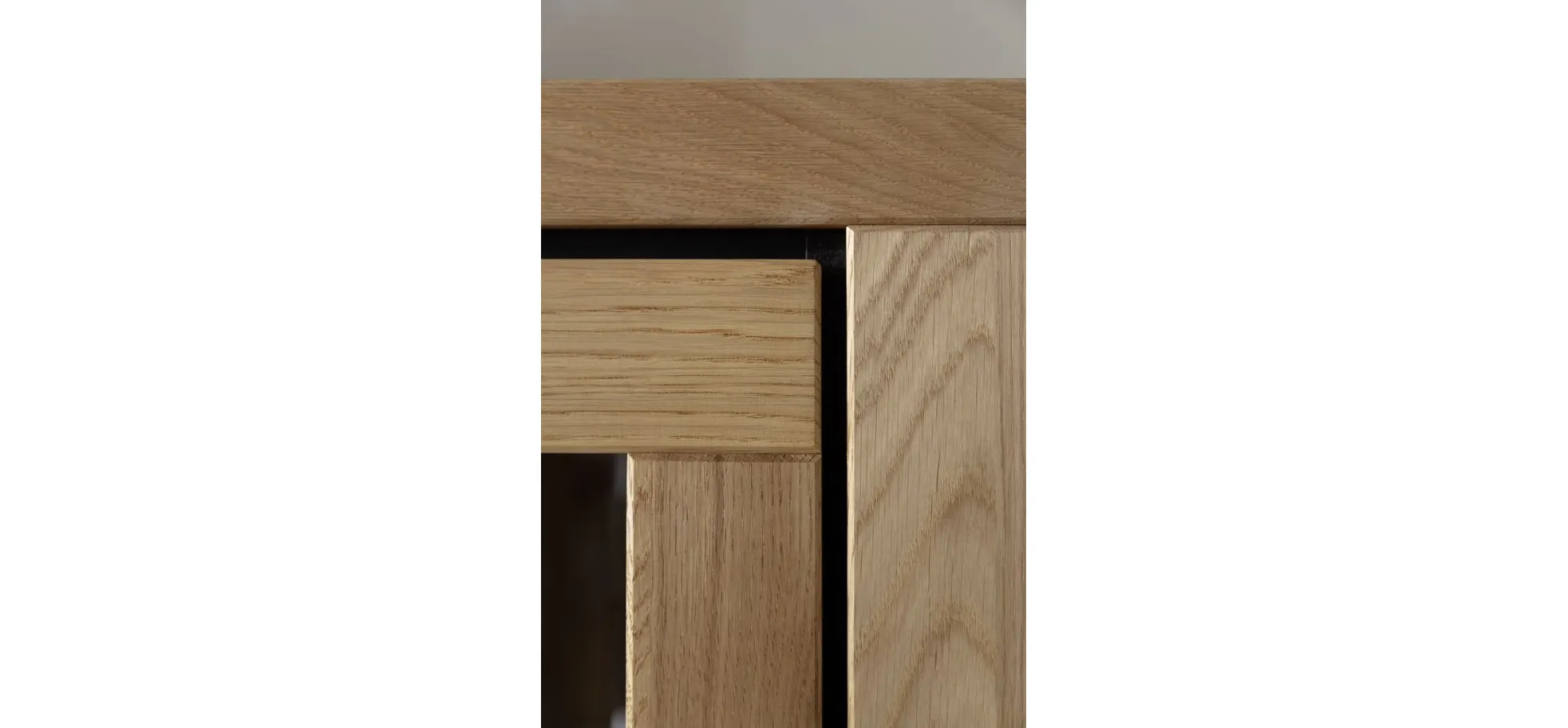 Highboard - B ca. 98 cm, Wildeiche massiv geölt