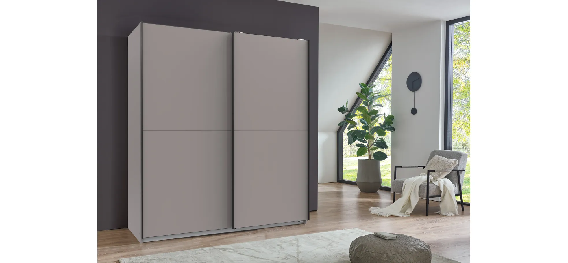 Schwebetürenschrank, saharagrau - MyStyle 3070
