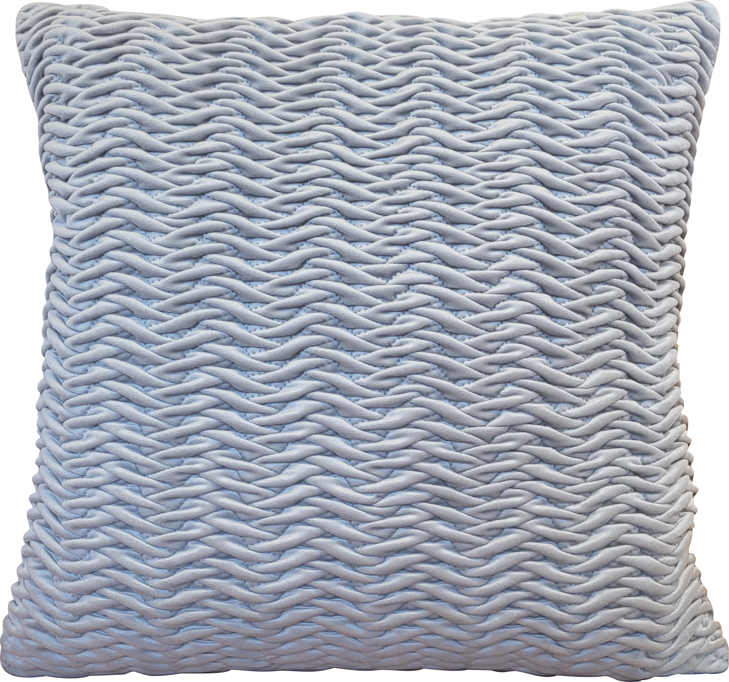 Kissenhülle "Cringe", Samtoptik, silber - 50x50cm, 100% Polyester