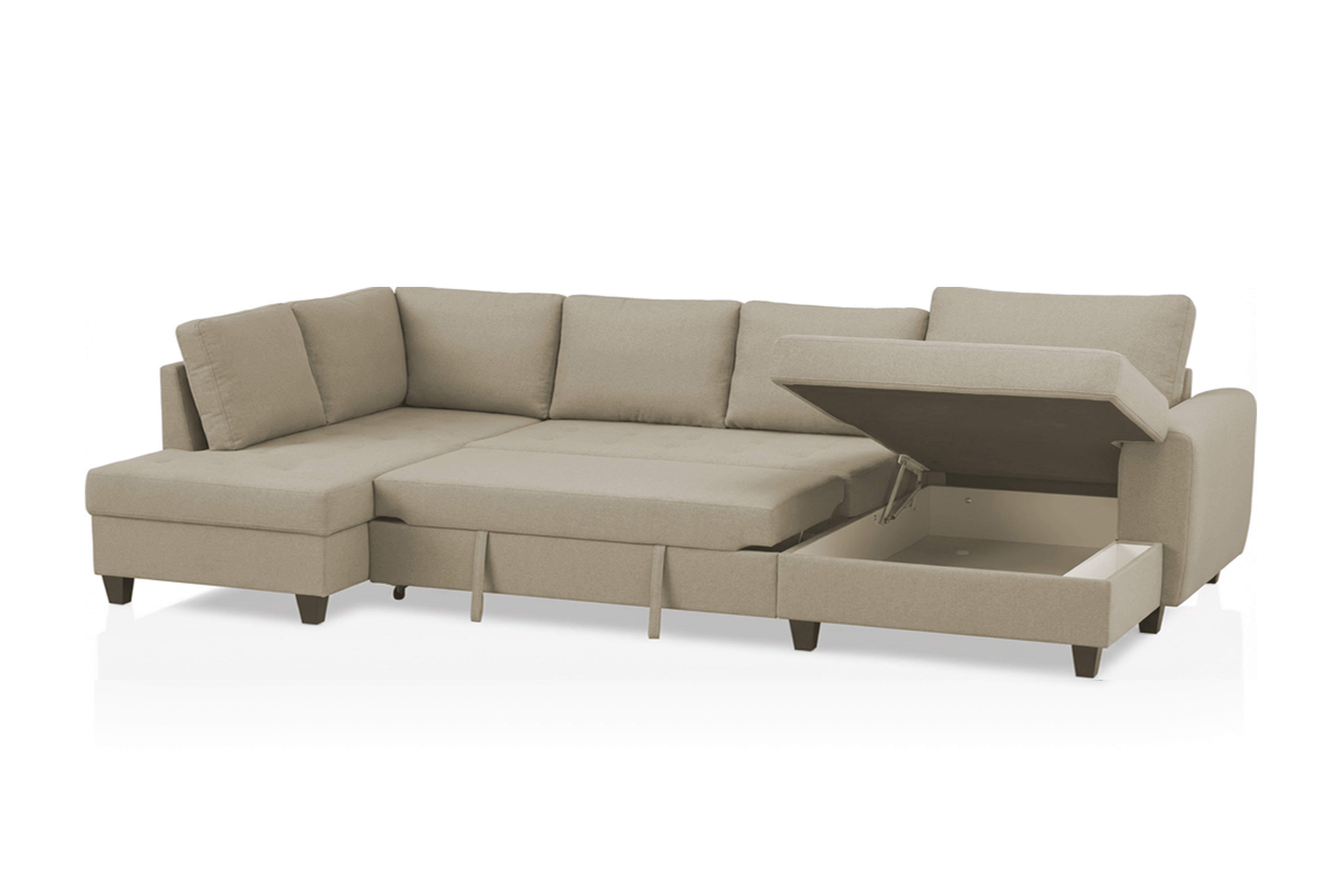 Wohnlandschaft, Stoff fossil - MyStyle 2181