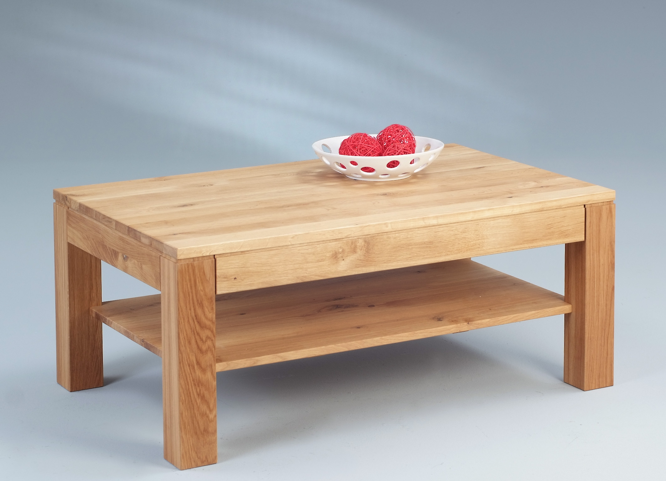 Couchtisch, Wildeiche massiv geölt - MEERBUSCH