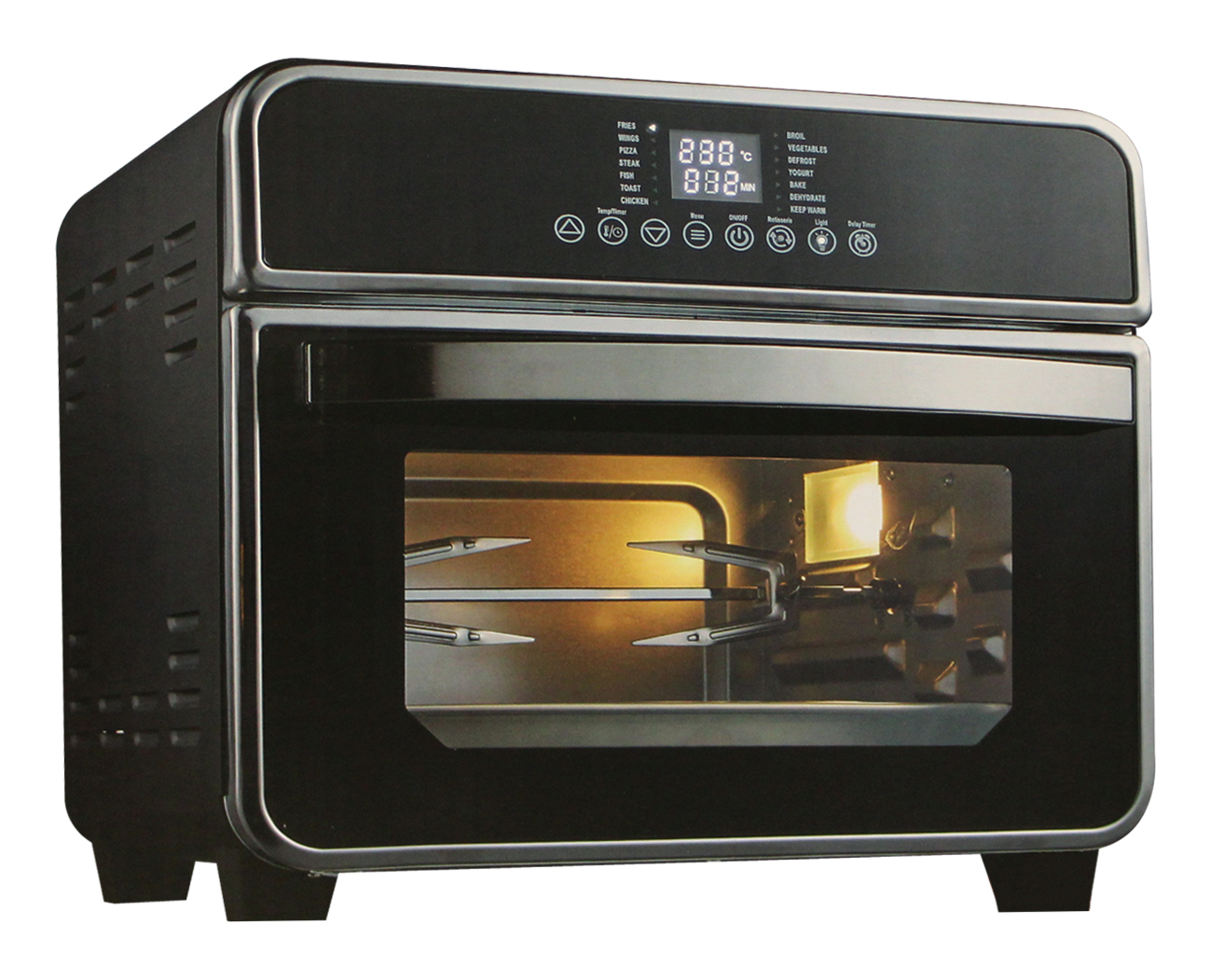 Fritteuse Heißluft Ofen 3in1 - 15l, 1600watt, 35,5x31,5x33cm
