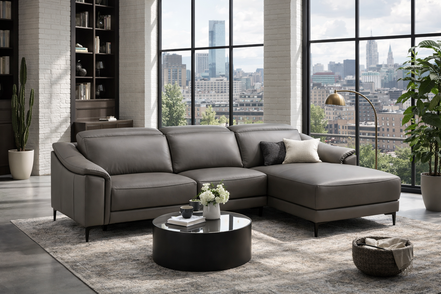 Ecksofa, dunkelgrau - MyStyle 2197