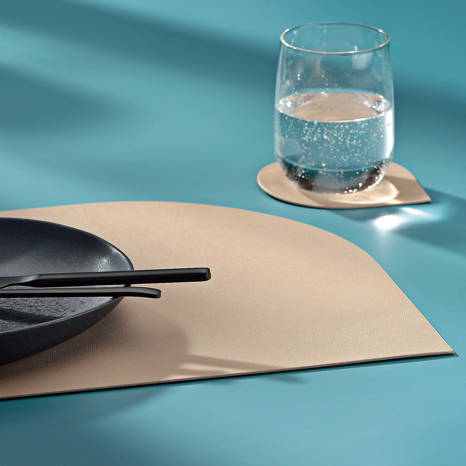 Tischset Edel 45x30cm - pu-leder, nougat