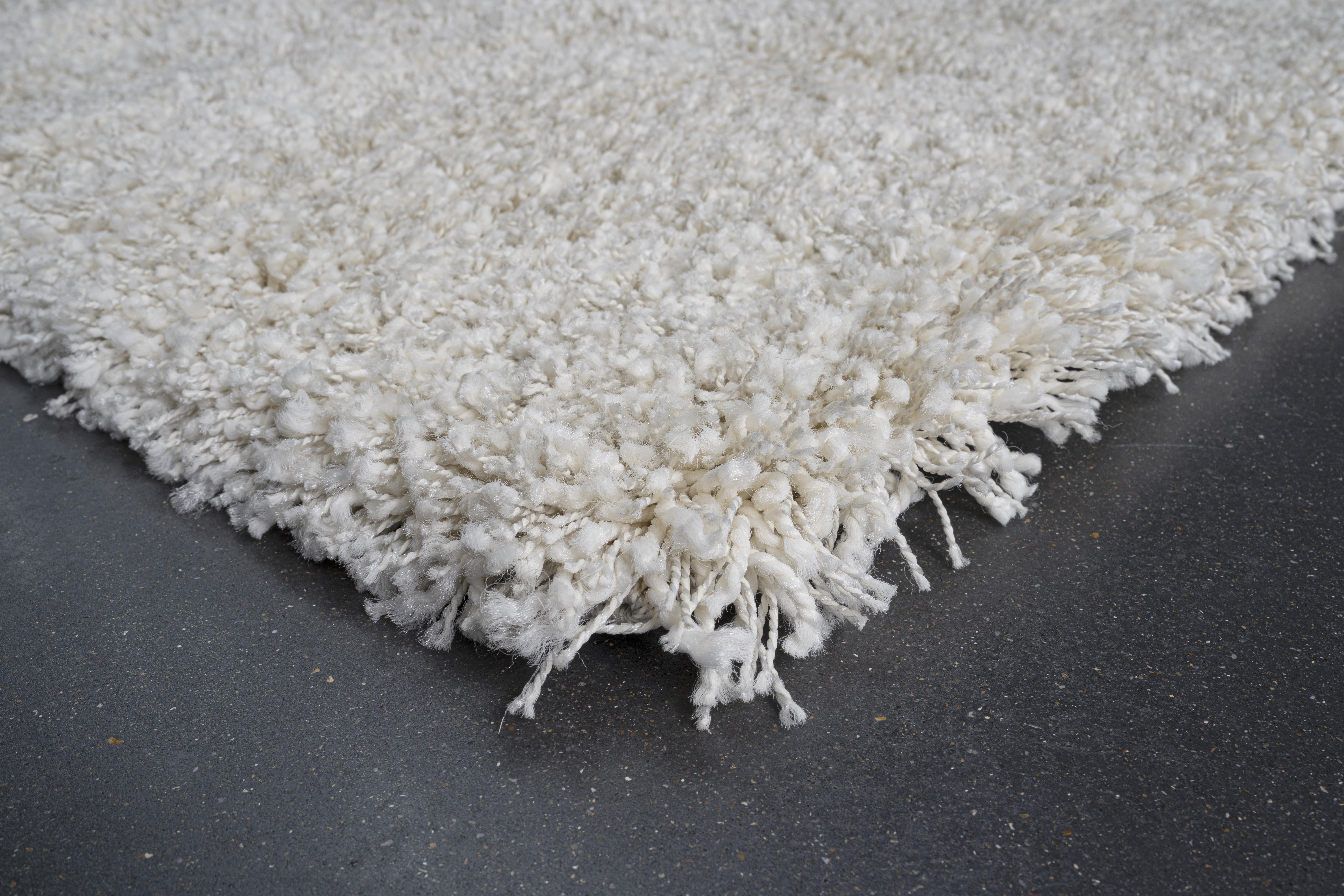 Webteppich, weiß, 160x230 cm, rechteckig - Rilight