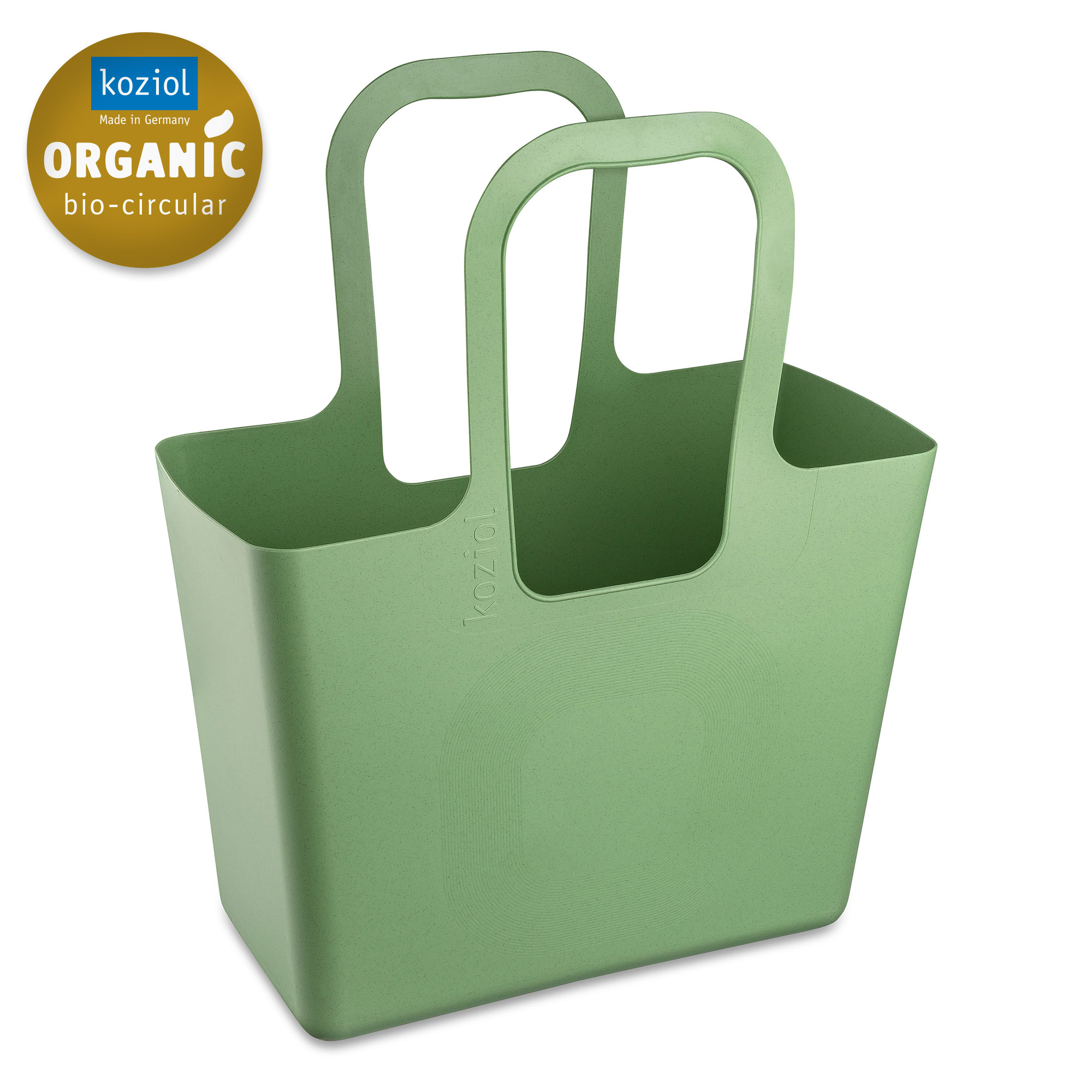Tasche, 21,5x44x54cm, nature leaf green - geräumig, stabil, 100% CO2-neutral