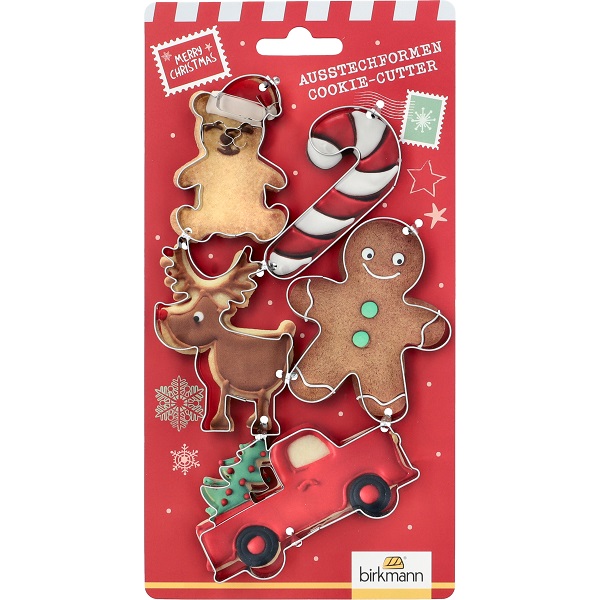 Ausstecherset Dear Santa - 5 Ausstecher aus Edelstahl