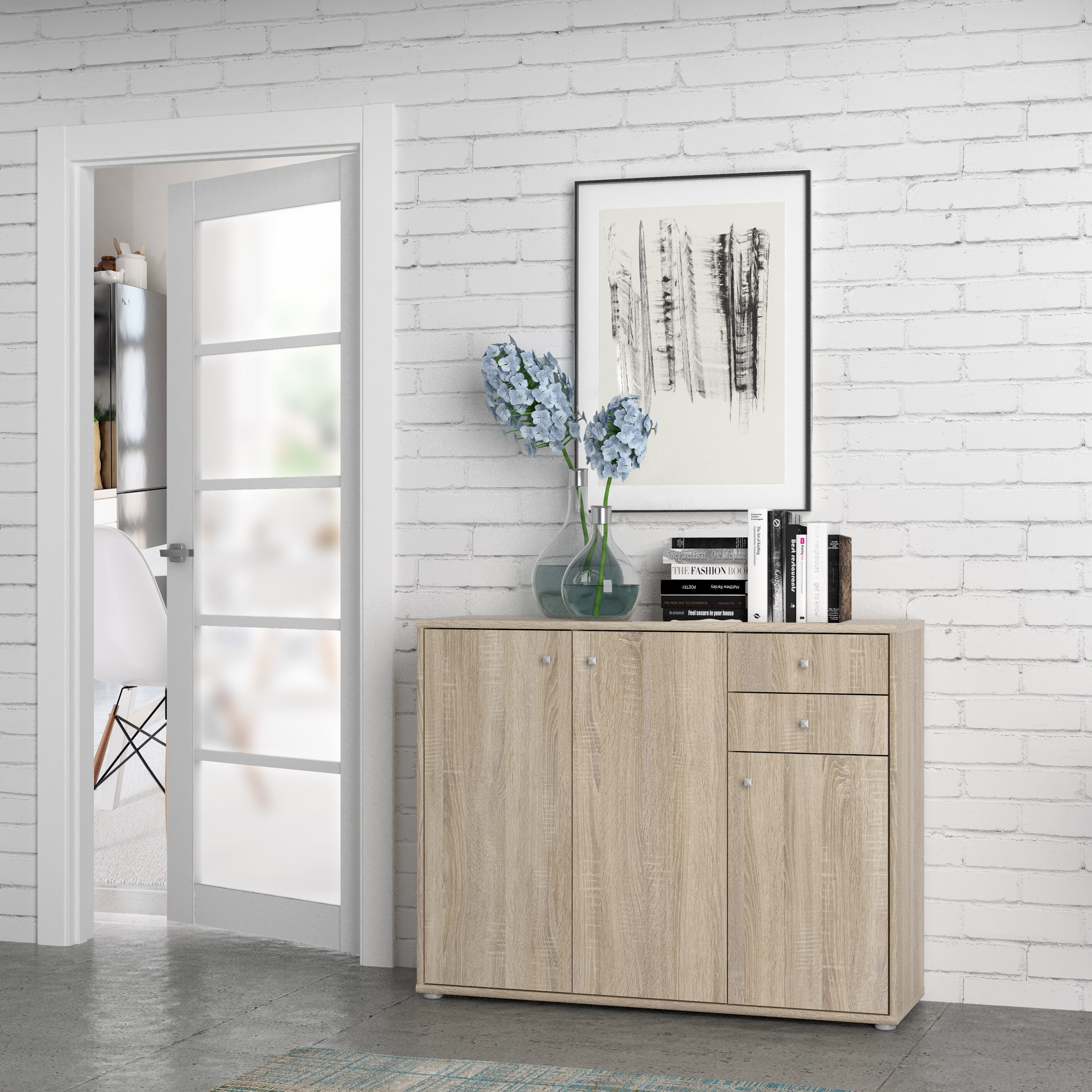 Kommode, Sonoma Oak - Faik