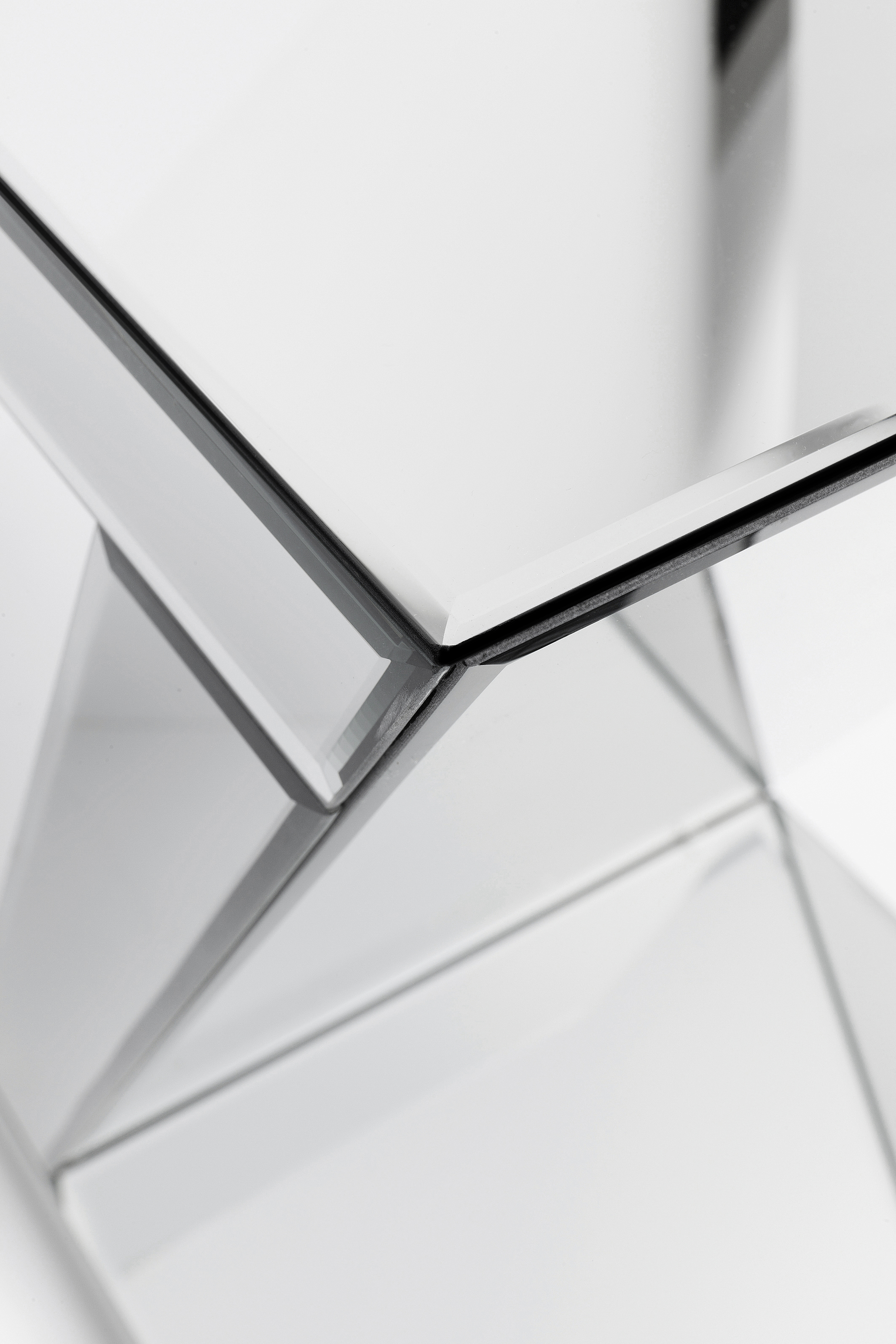 Beistelltisch Z, Glas verspiegelt - Luxury