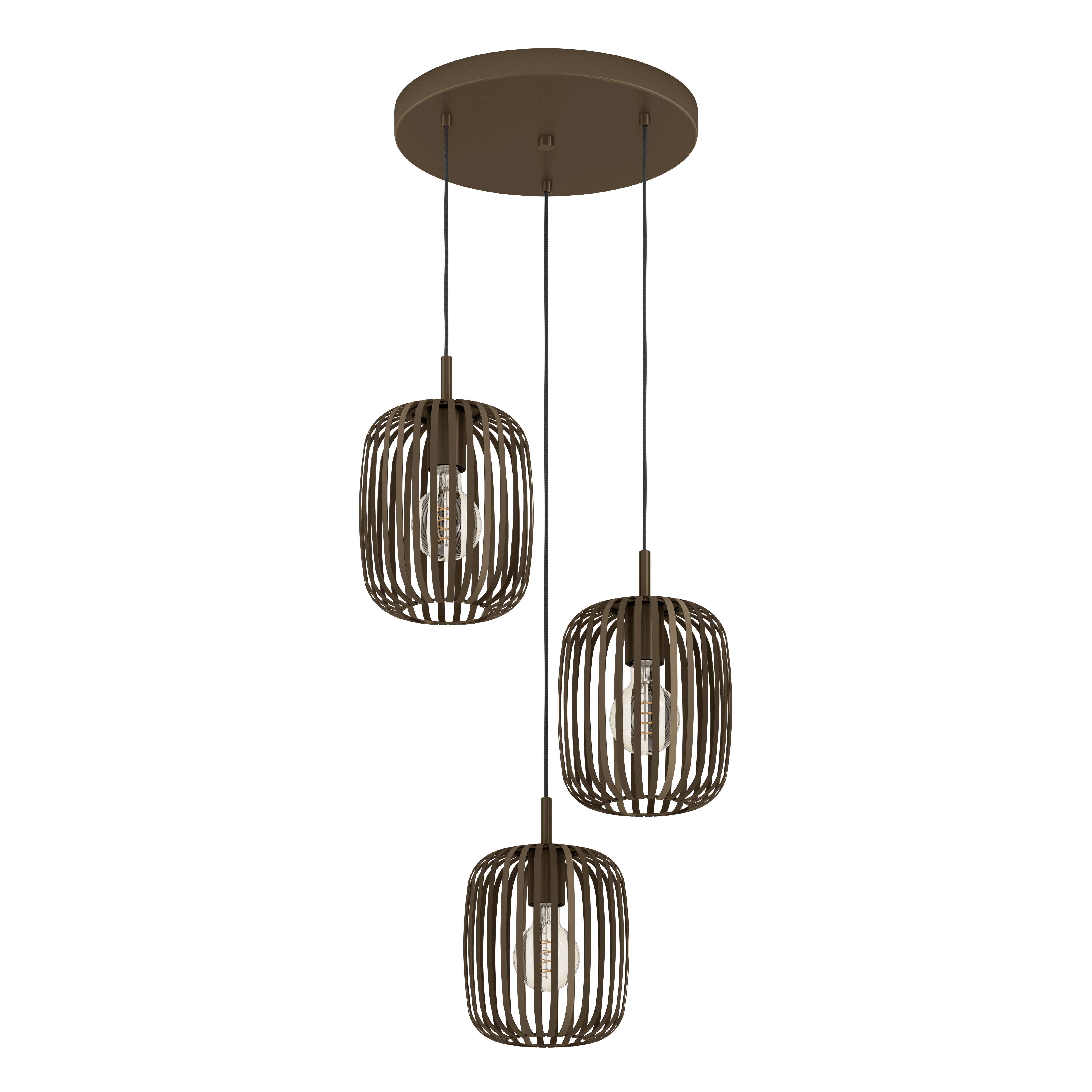 Pendelleuchte Romazzina - 3 flg., bronze