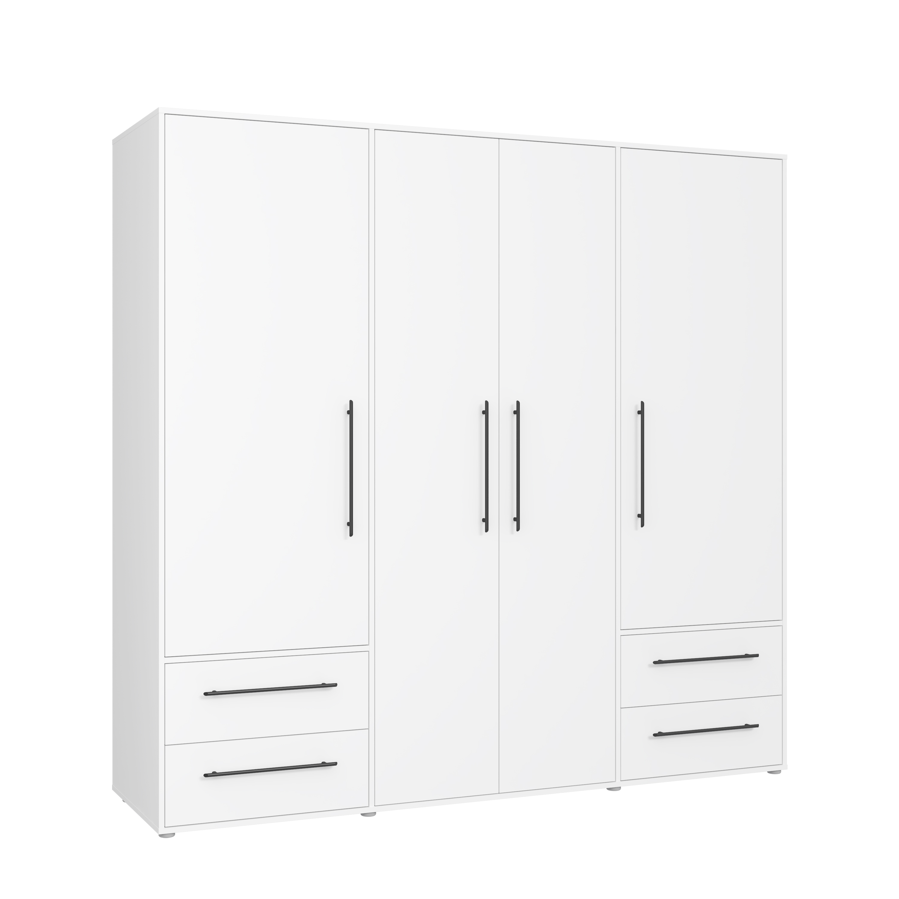 Drehtürenschrank, weiß - Fathie