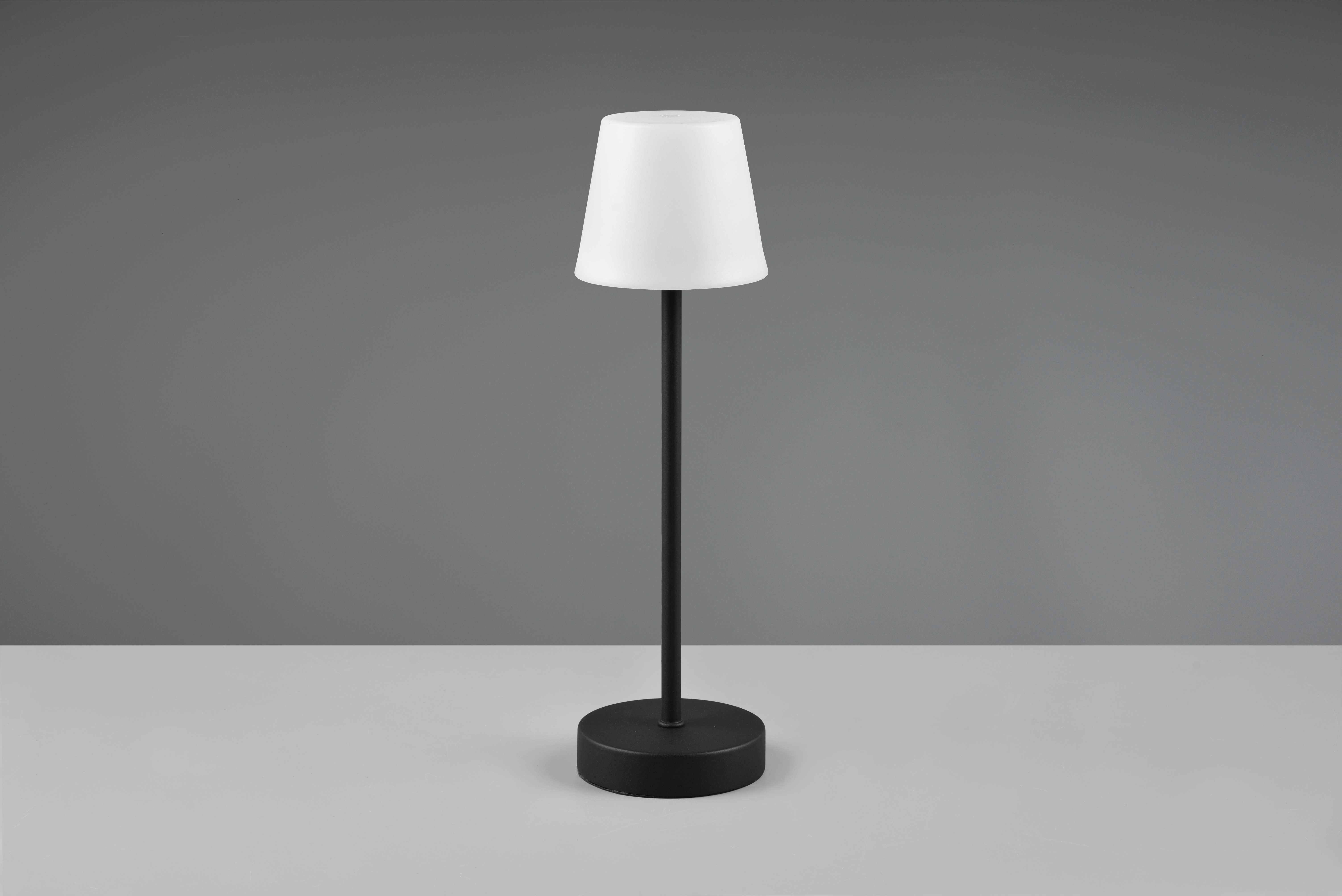 Akku-Tischleuchte Martinez, mattschwarz - LED/2,2watt, 11x39cm