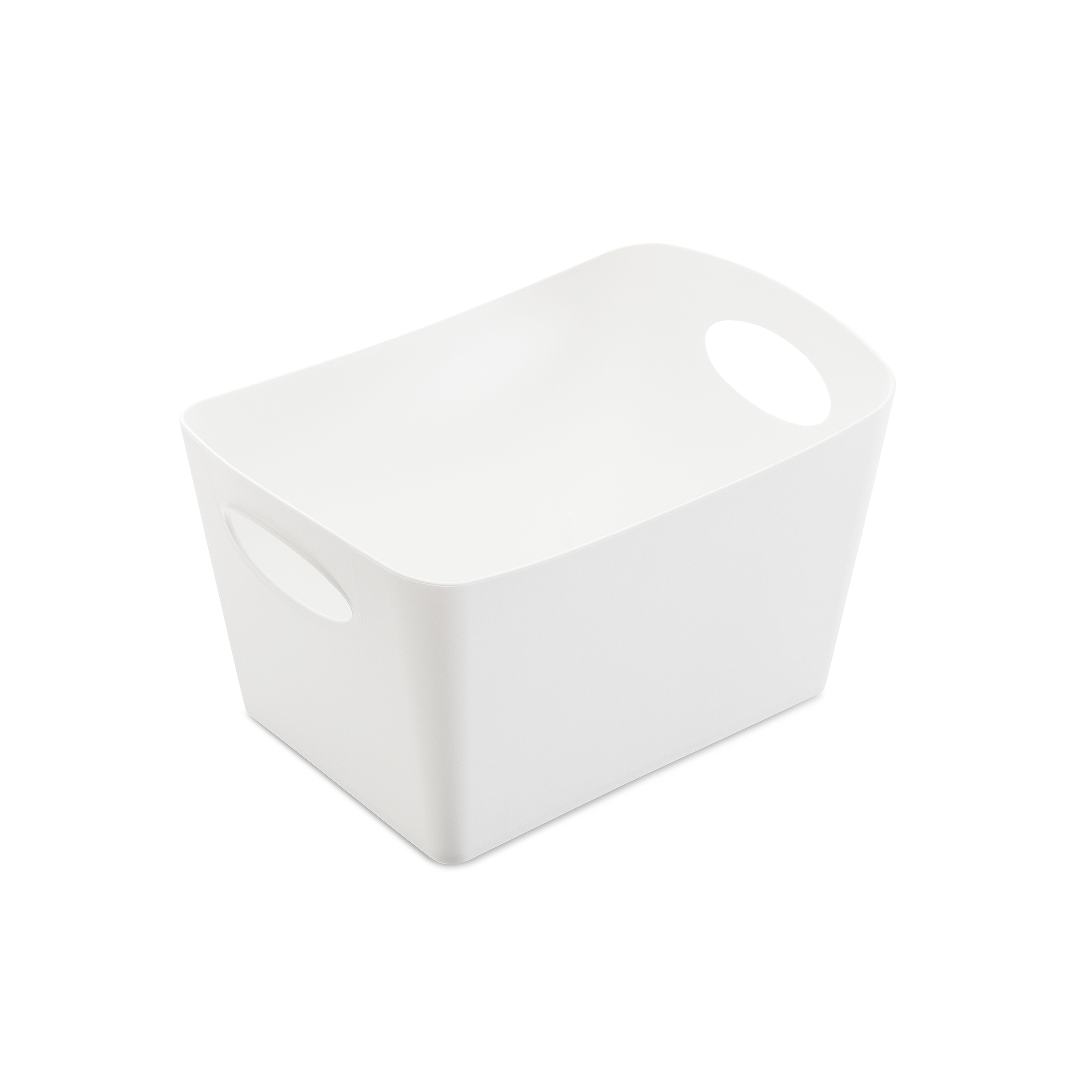 Aufbewahrungsbox 1l, recycled white - ineinander schachtelbar, stabil, CO2-neutral