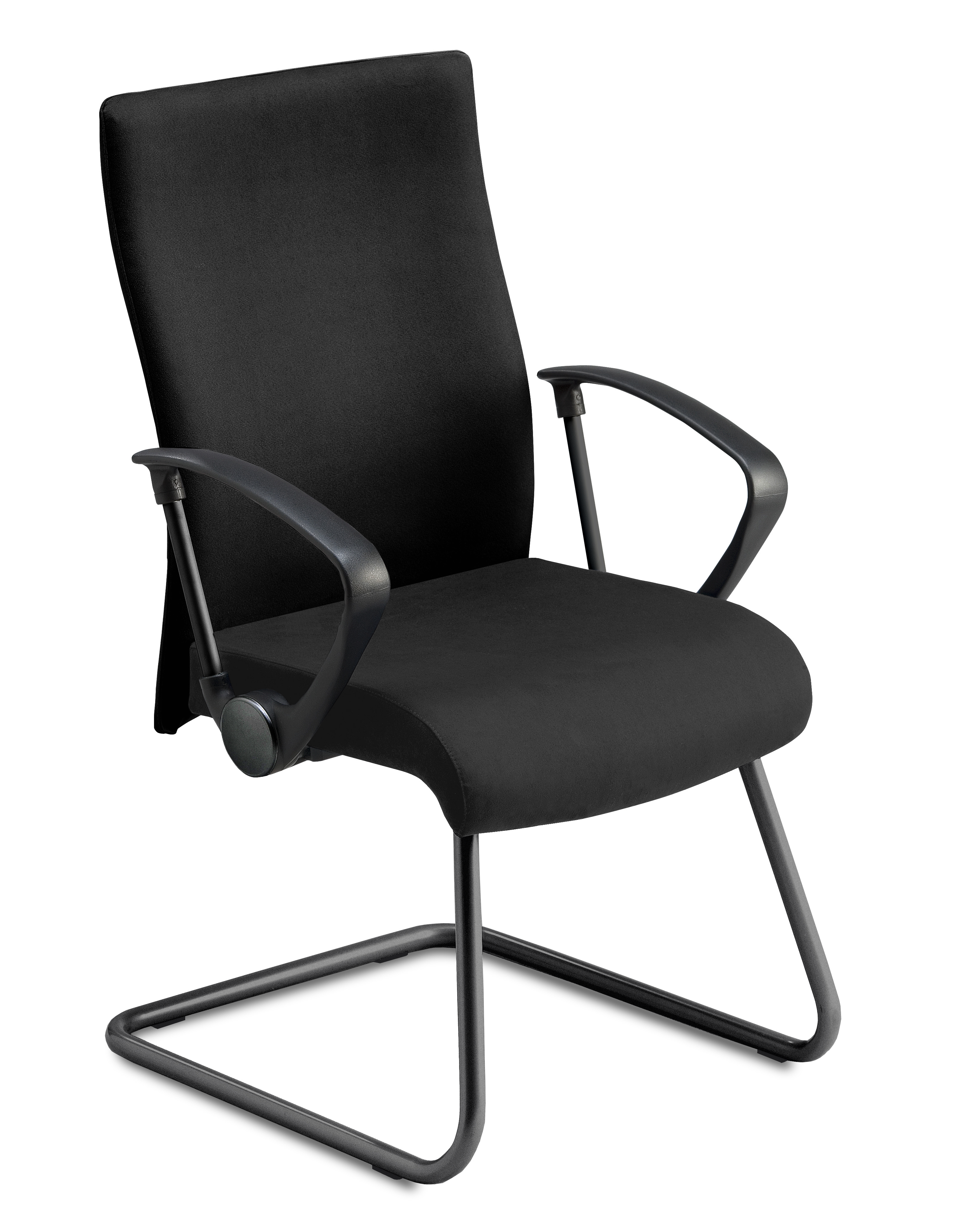 Freischwinger, Stoff schwarz  - KS24 Silato