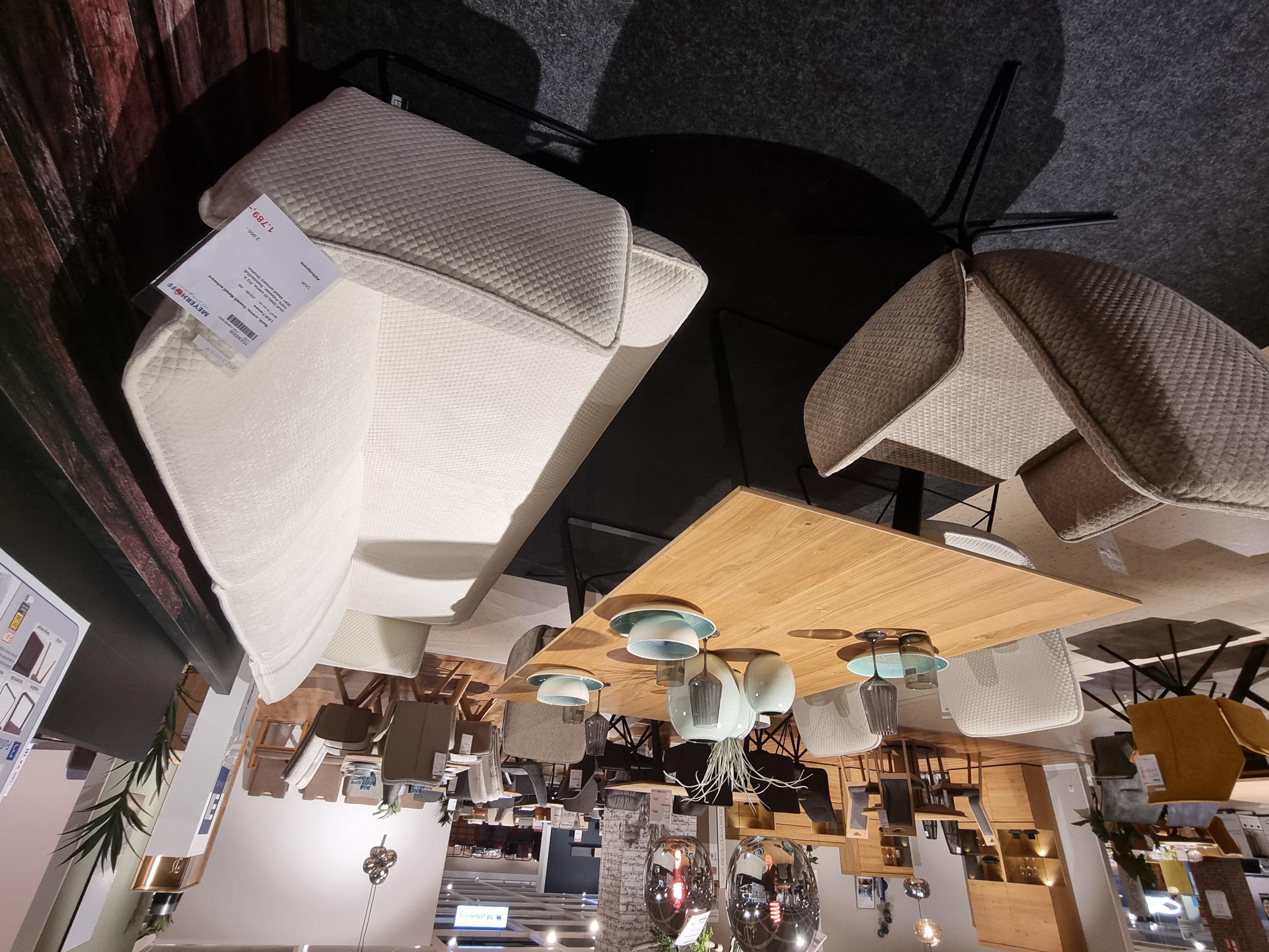 Essgruppe, Stoff creme  - LS25 Fumara