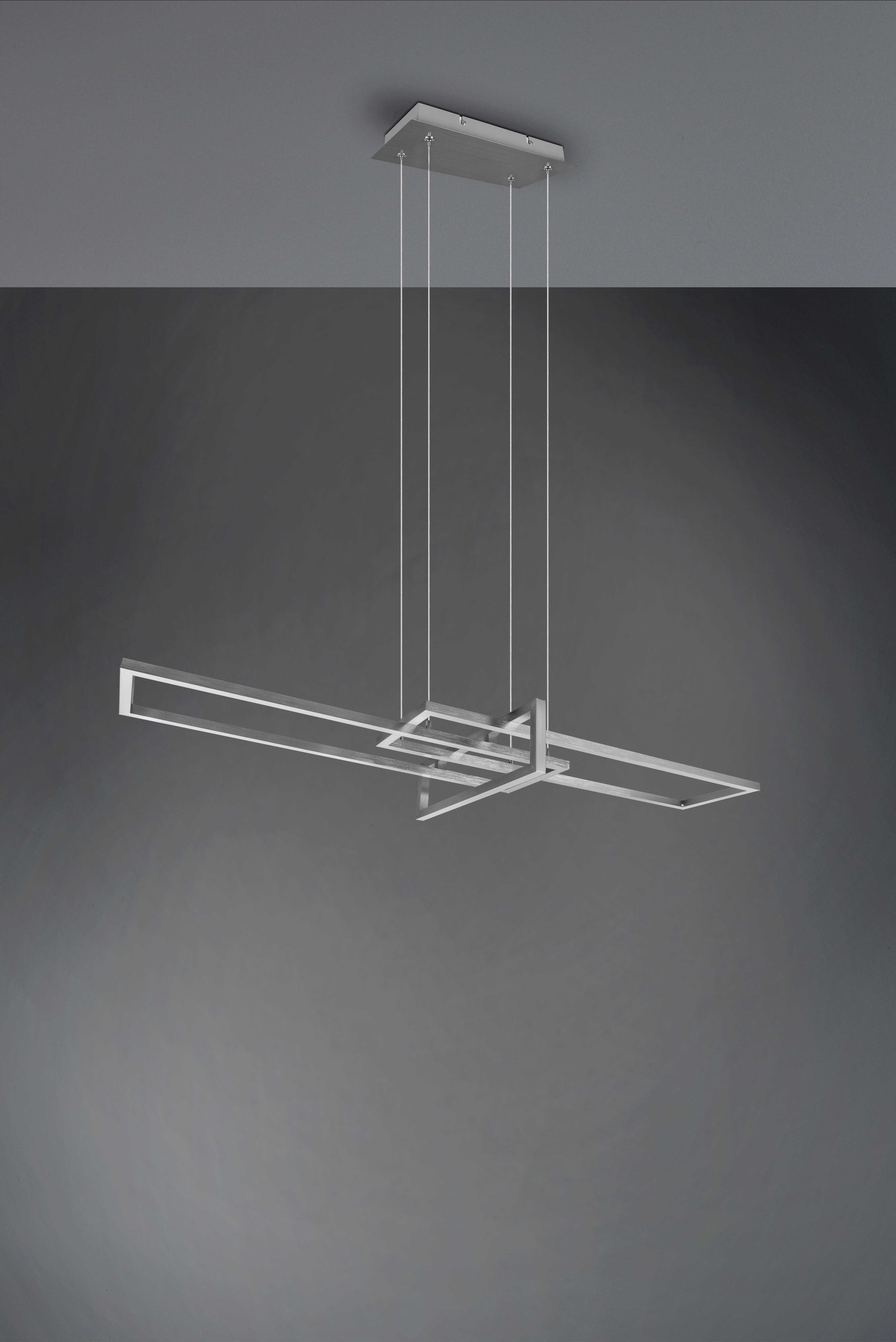 Pendelleuchte Salinas - 1flg., Metall/Nickel matt,110xHöhe max: 150 cm