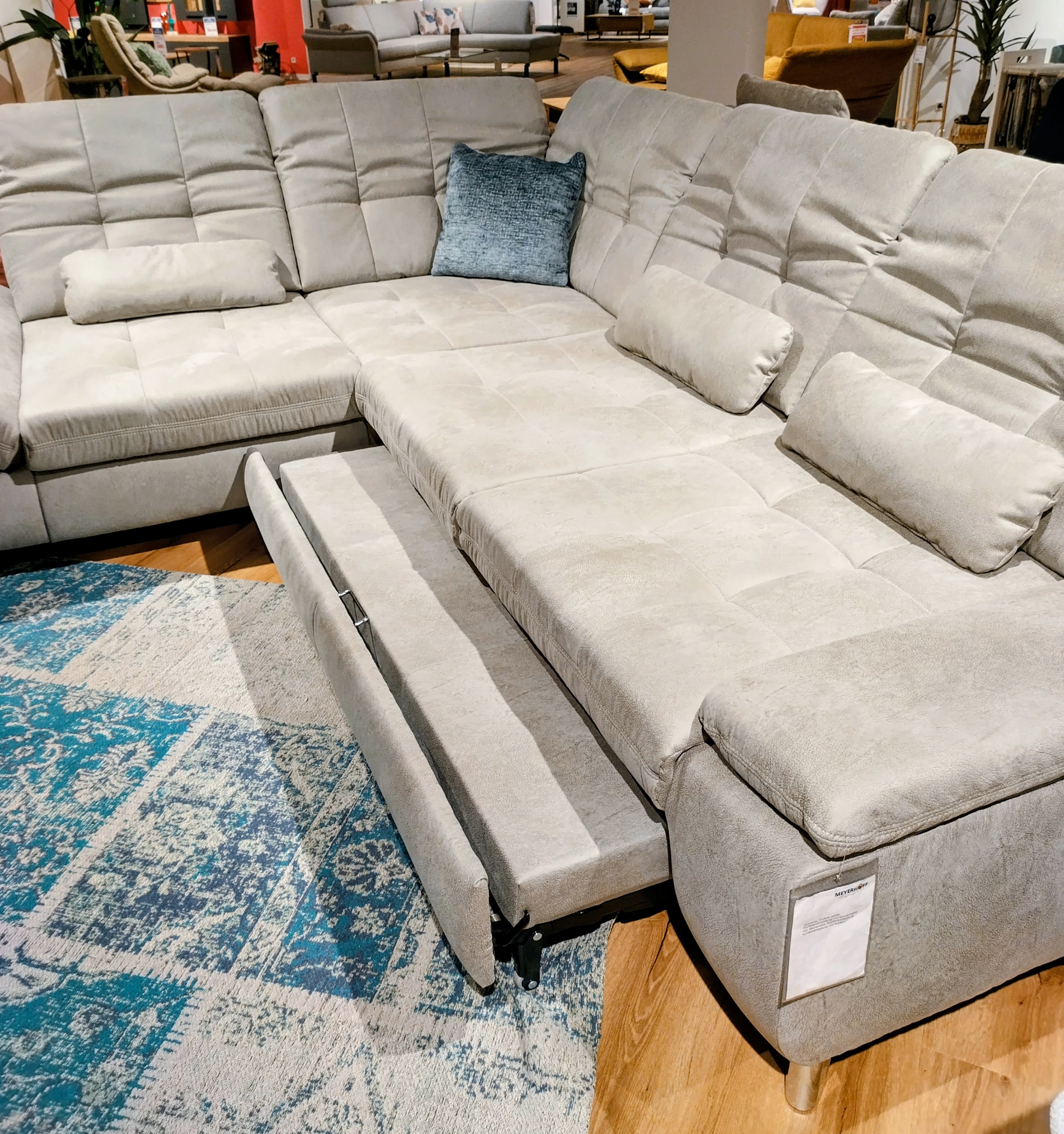 Polstergarnitur, Stoff Saddle alu - KS 110922