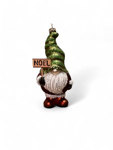 Weihnachtsbaumkugel Wichtel grün - ca. 15cm