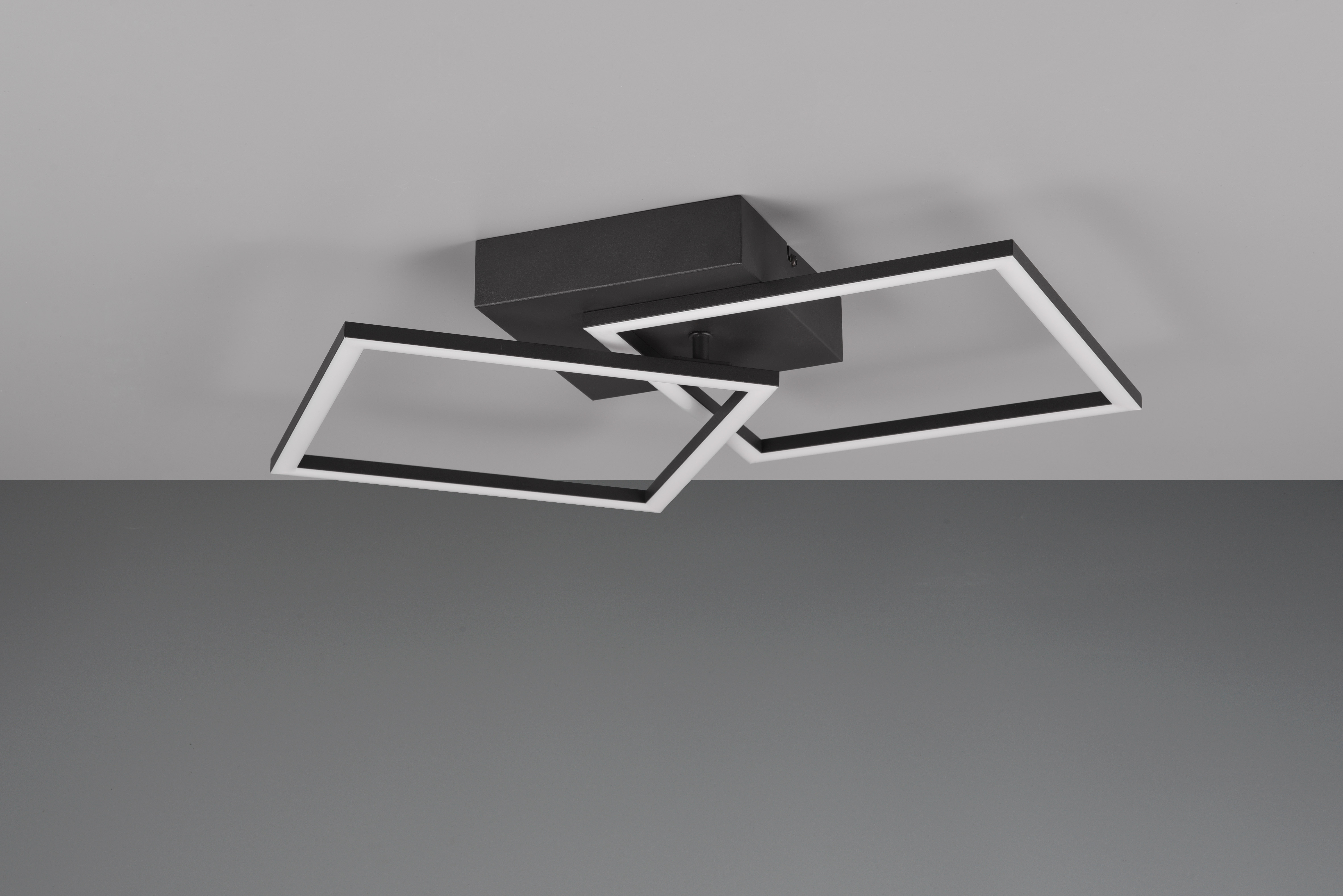 Deckenleuchte Trail - 1flg., Metall/schwarz matt, ca.44,6 x7 x39,6cm