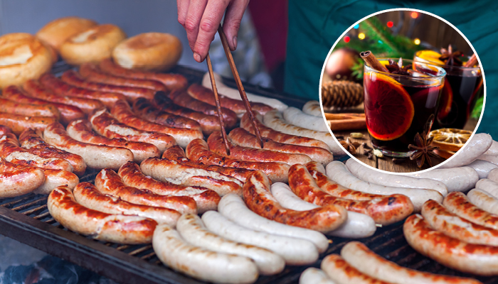 Bratwurst und Glühwein