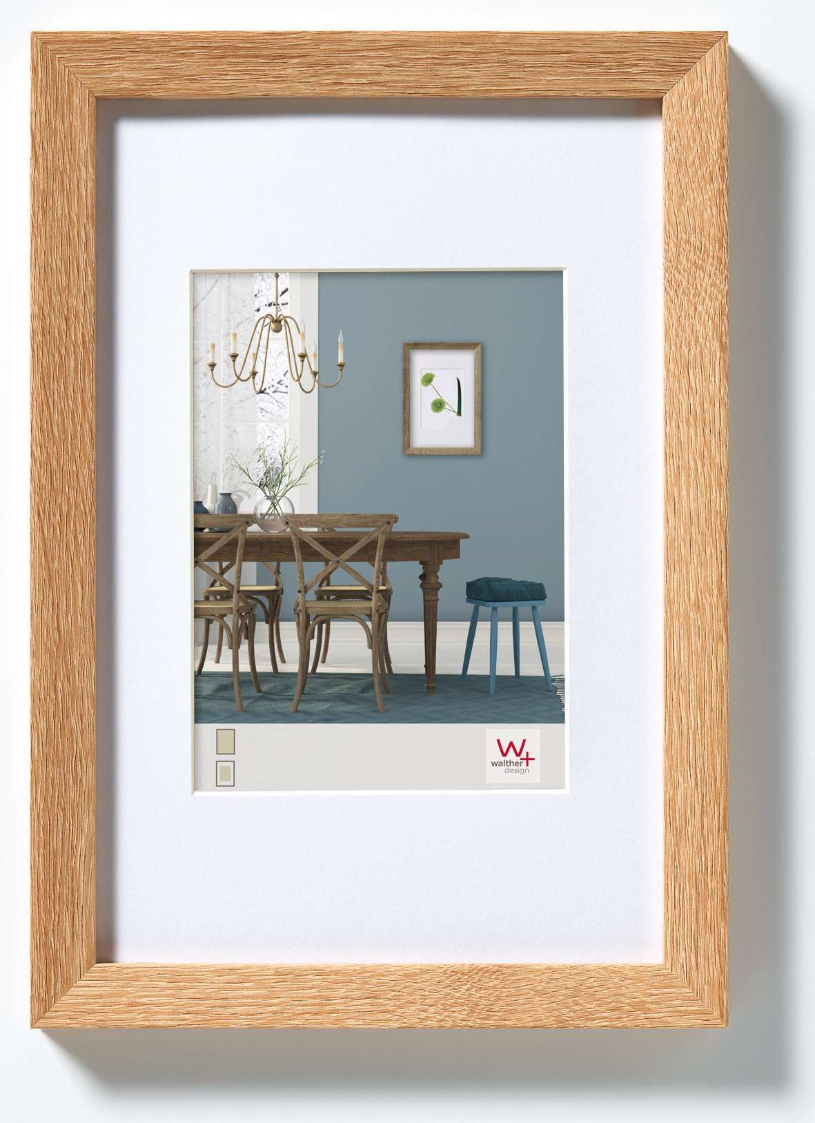Bilderrahmen,Fiorito,  Holz - 20x30 cm, NUSSBAUM