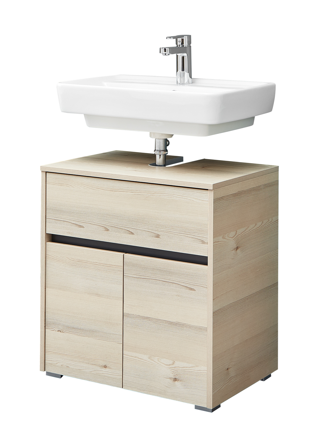 WB-Unterschrank, Pinie, 2 Türen, 1 Schub - QUICKSET - 393