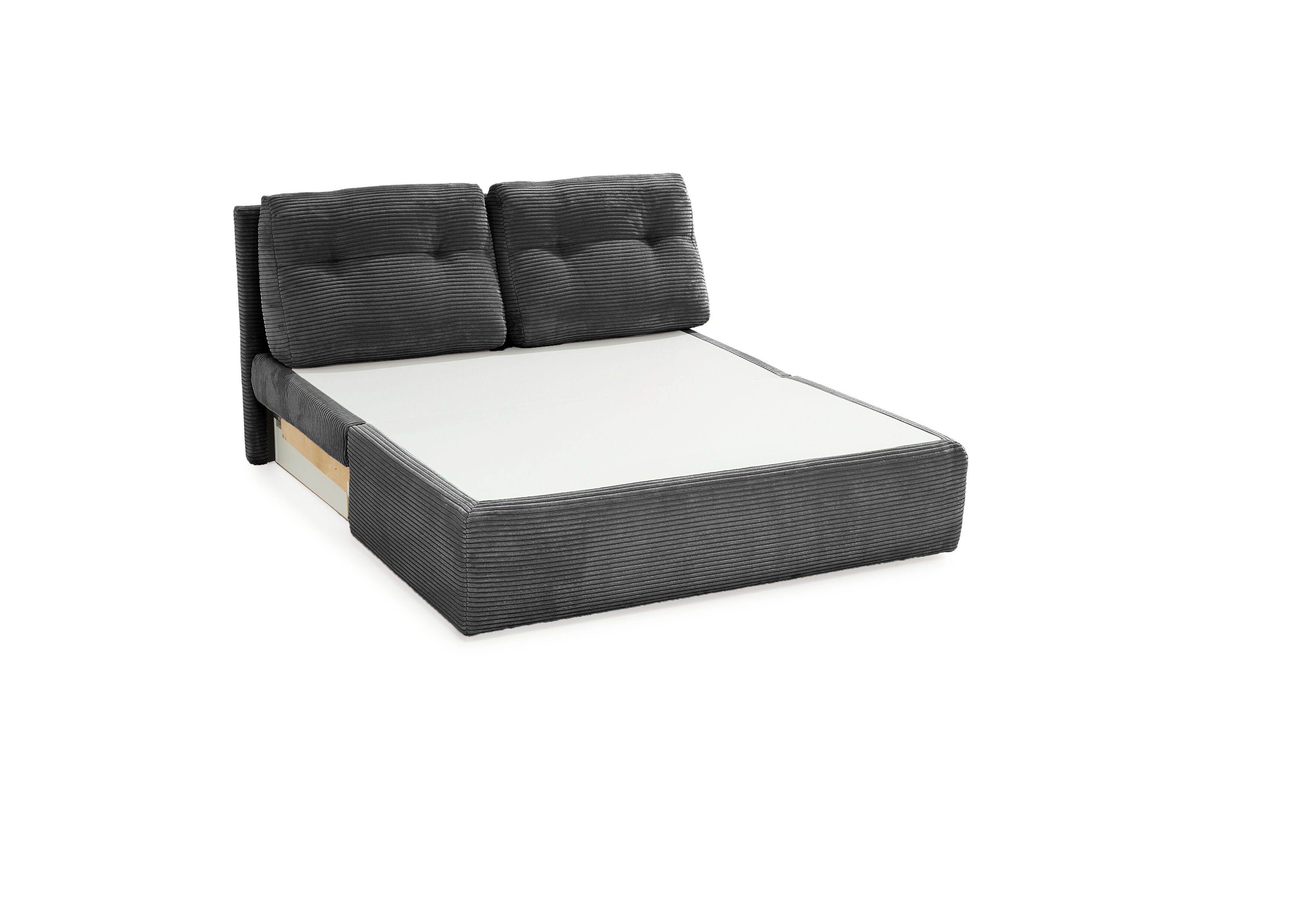 Funktionssofa, Cord grau, Schaumpolster - MyStyle 2195