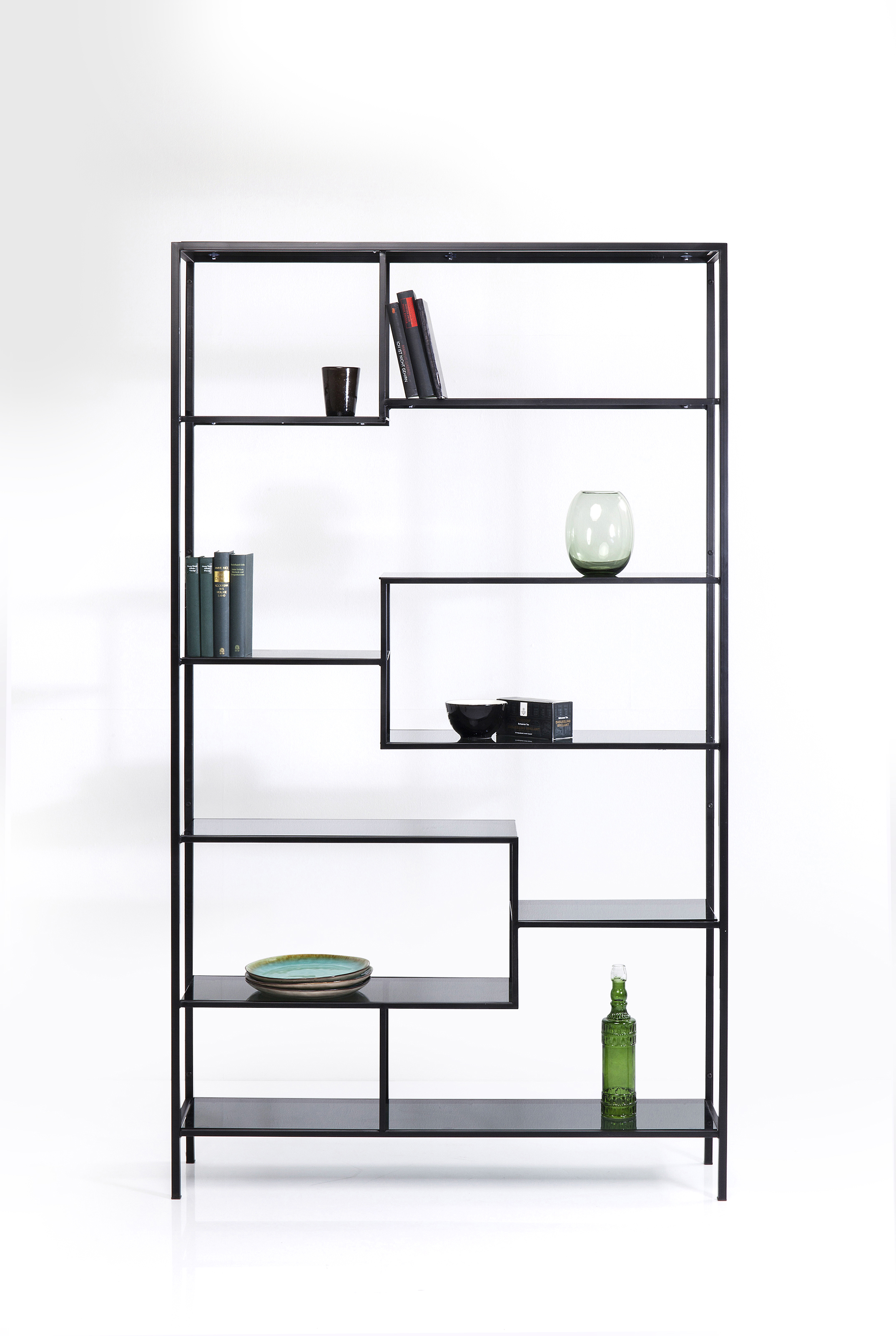 Regal Loft, schwarz, Rahmen Stahl  - Möbel