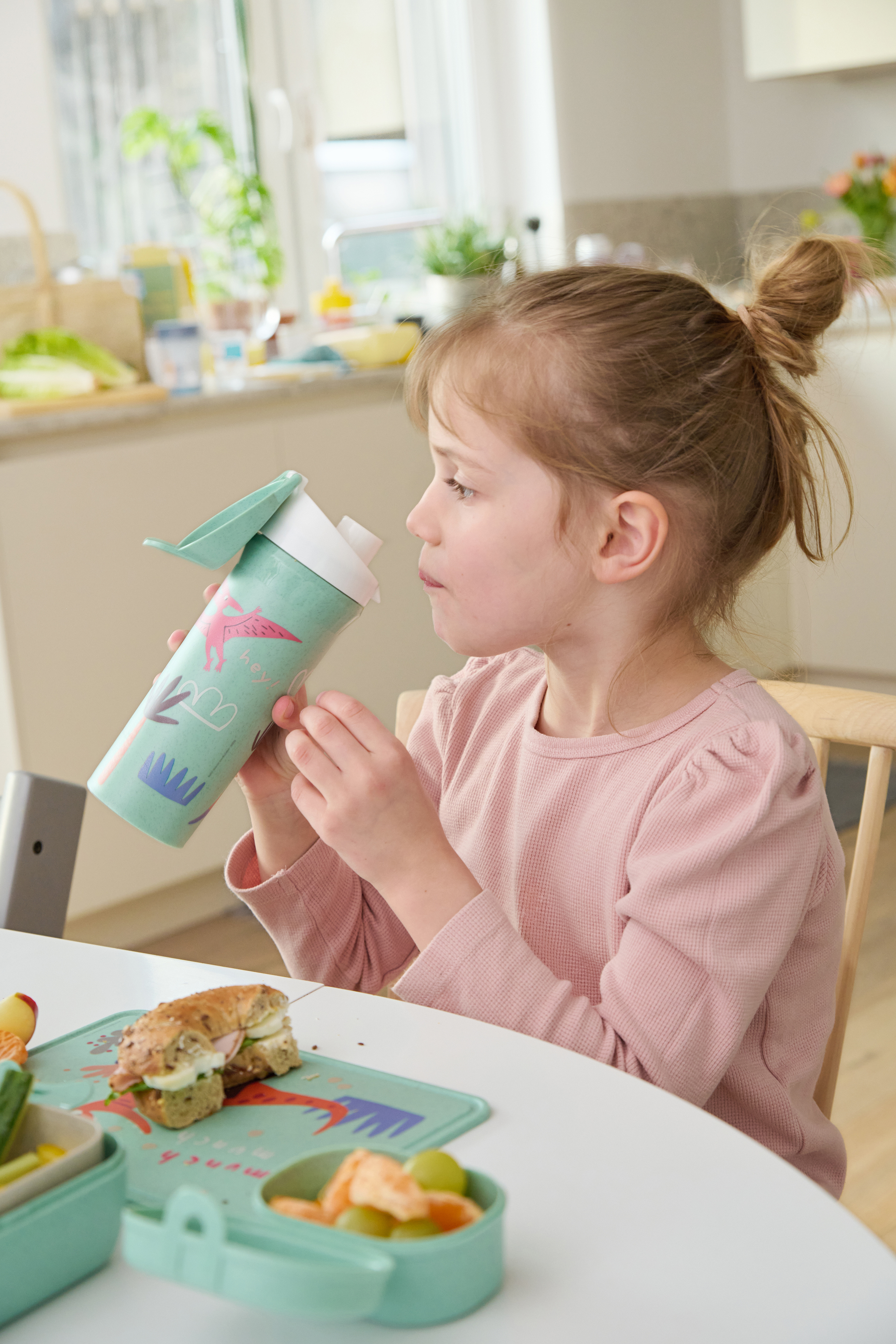 Trinkflasche 500ml, organic green rex - breiter Flaschenhals, 100% CO2-neutral