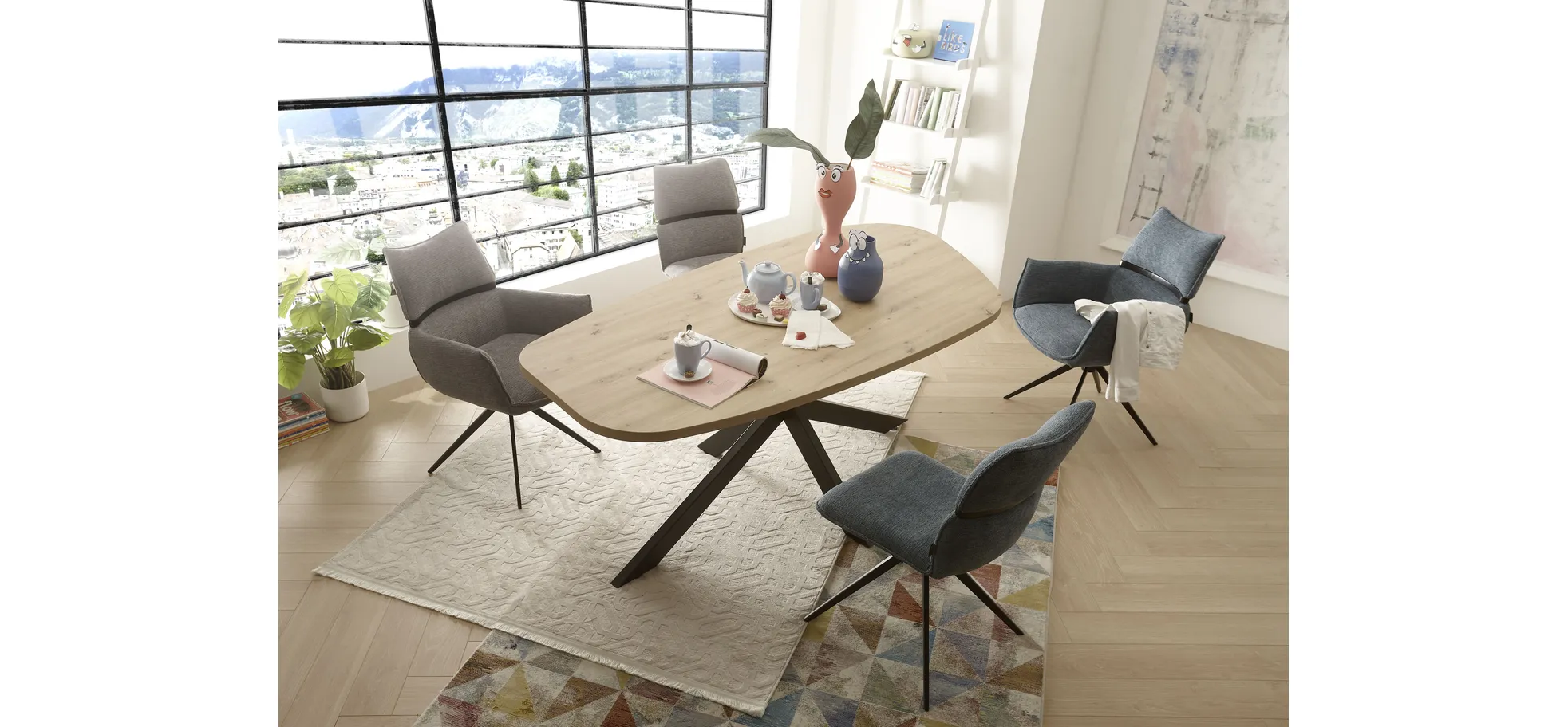 Armlehnstuhl, drehbar 360° autoreturn - Marja