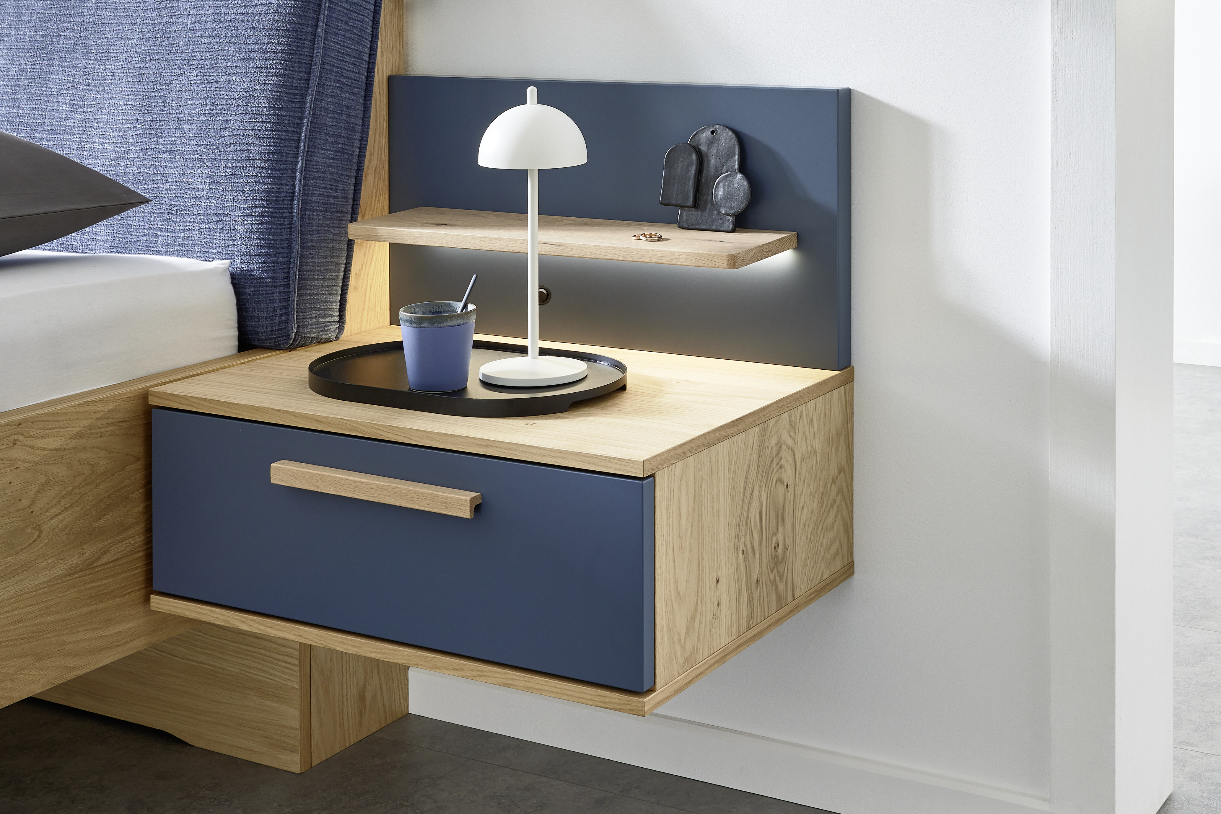 Musterring, Schlafzimmer, Balkeneiche - MR-Malin