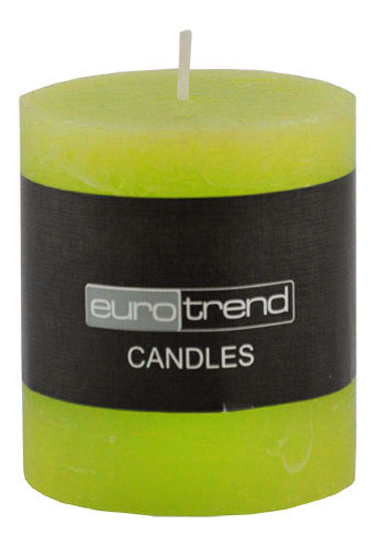 Cylinderkerze Rusti - limone 6,8cm Ø, 13cm Hoch