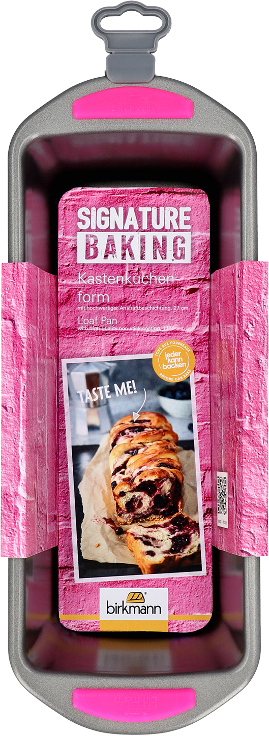Kastenkuchenform mit Griff, ca. 27cm, Höhe ca. 8cm - mit Antihaftbeschichtung