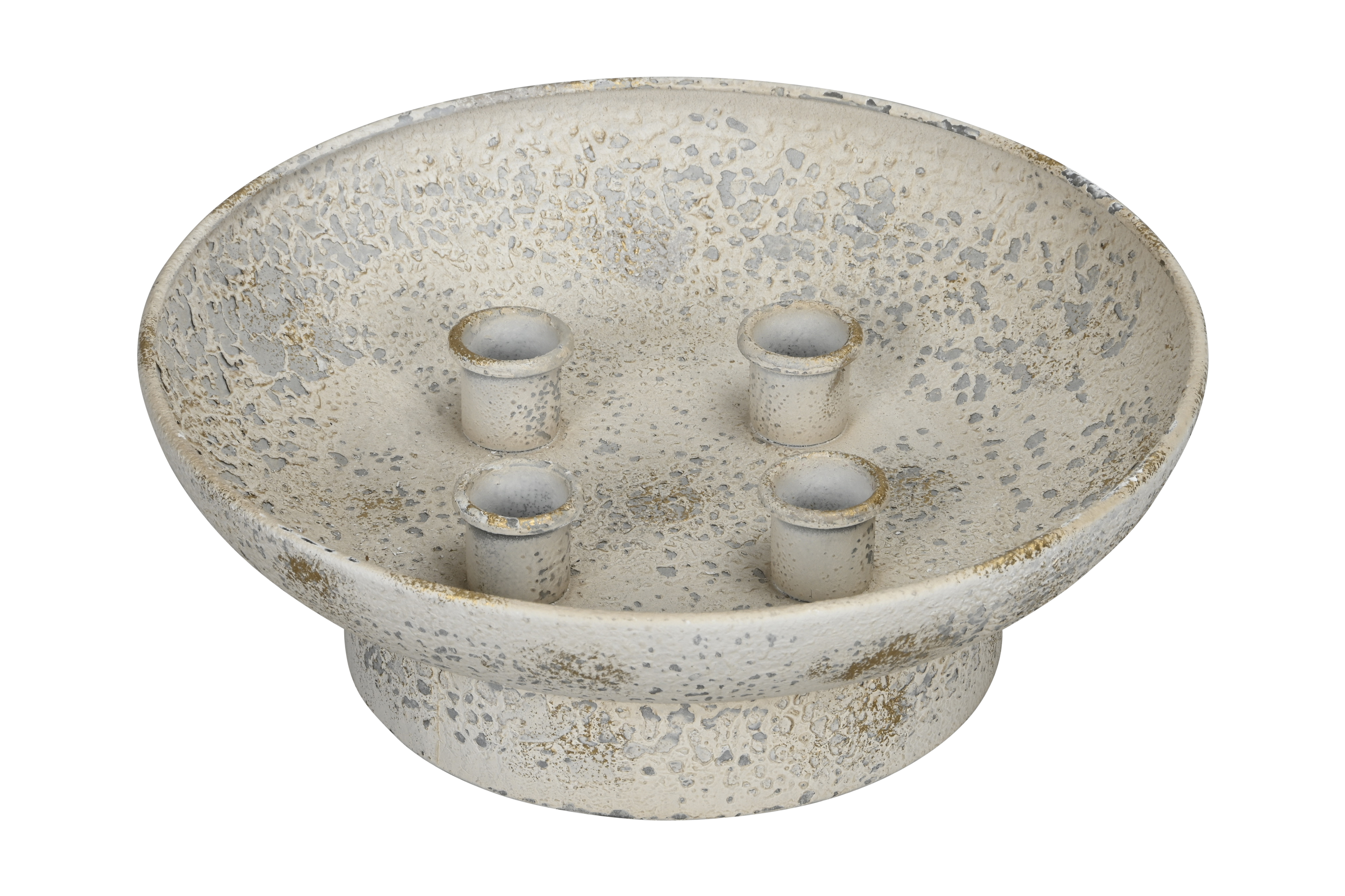 Kerzenhalterschale - creme gold, 28x10cm