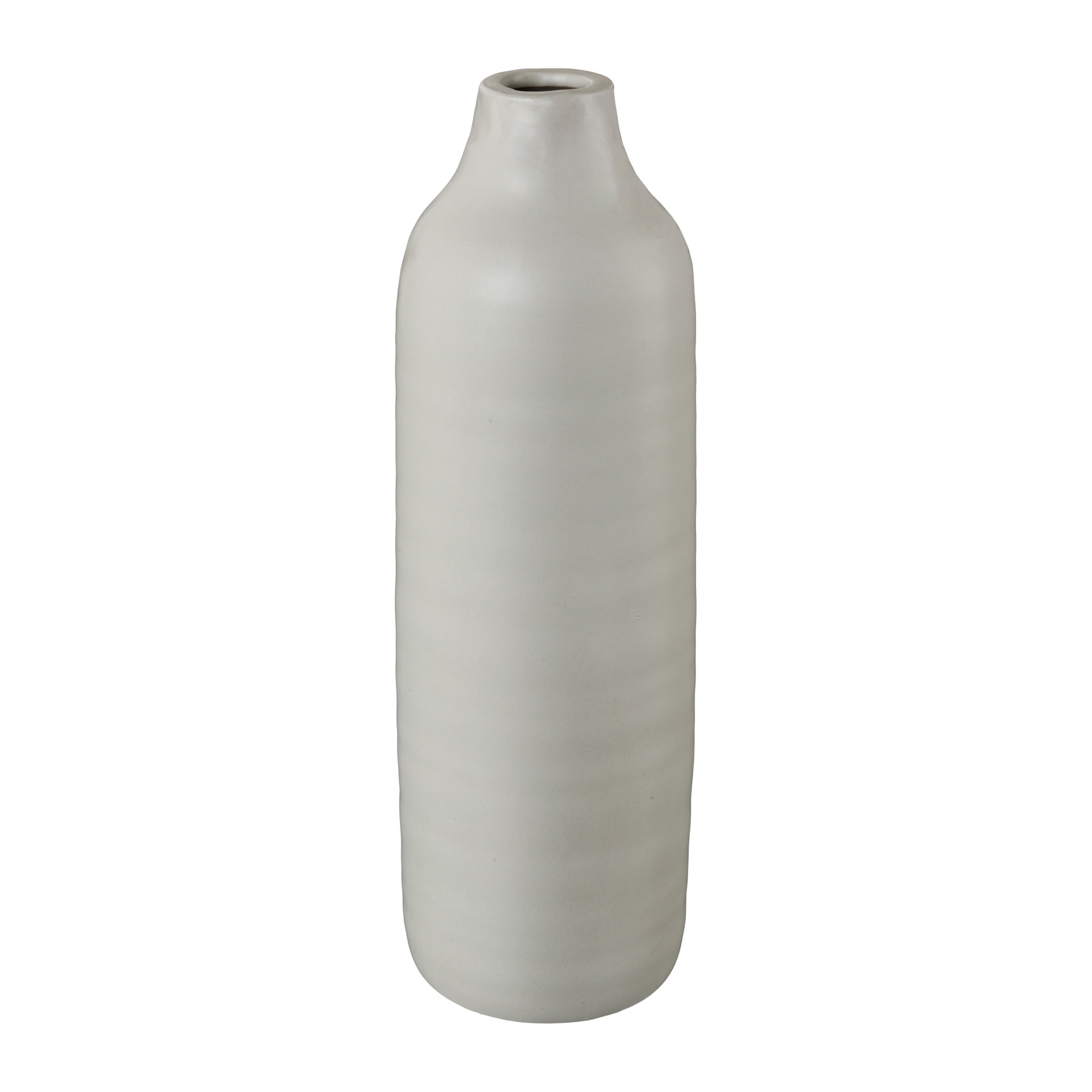 Vase - Keramik Vase PRESENCE, 9x9x24cm, grau