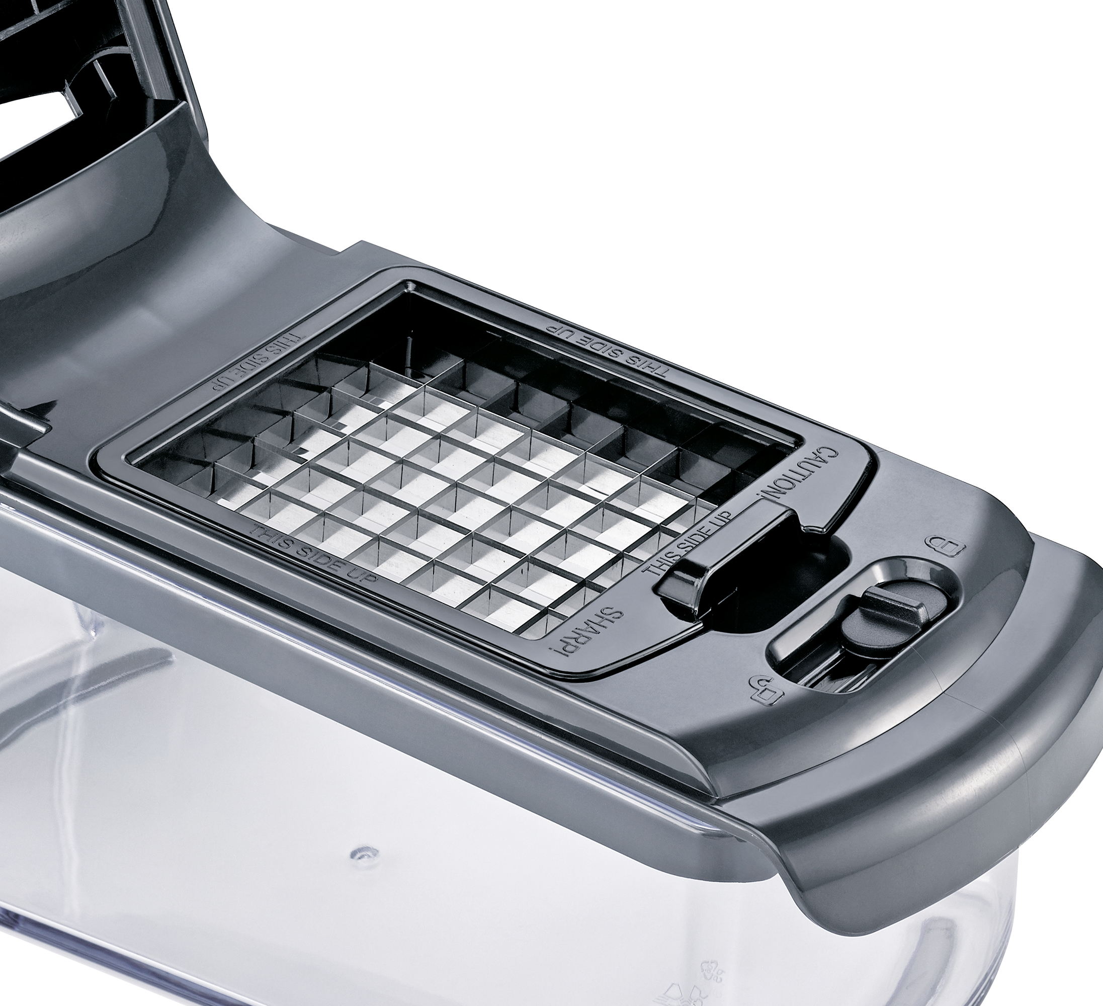 Zwiebel-/Gemüsewürfler Compacto - Kunststoff, schwarz/transparent, 30cm