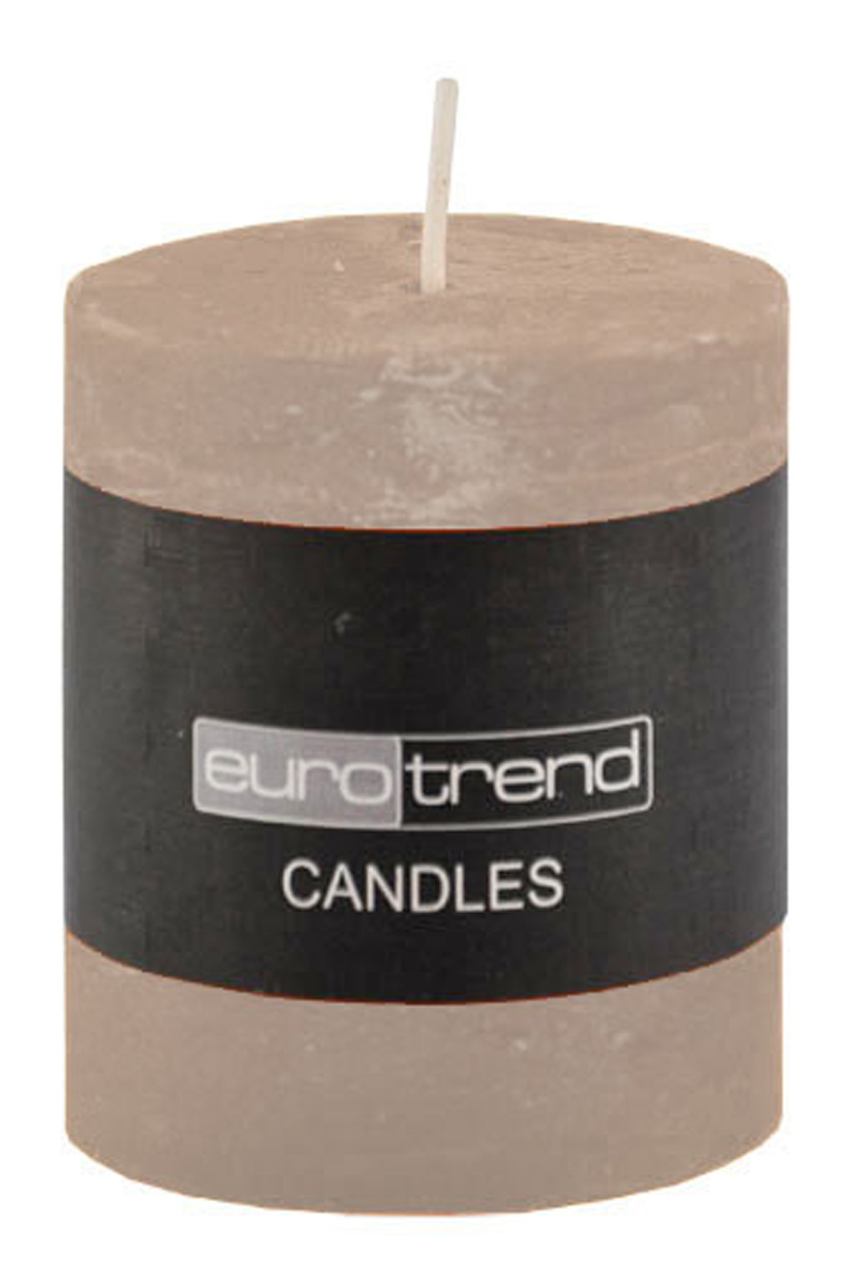 Cylinderkerze Rusti - schlamm 10cm Ø, 13cm Hoch