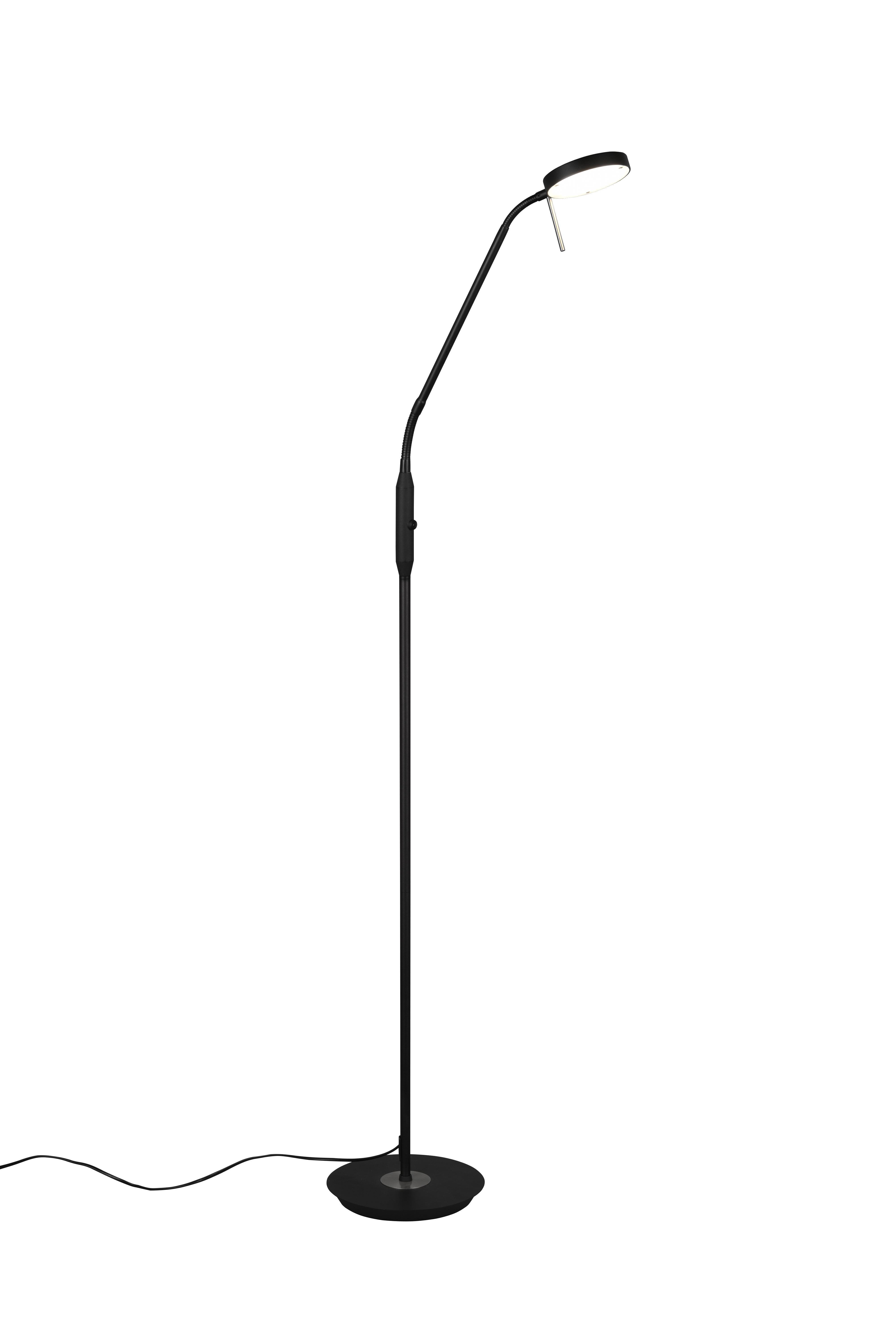 Stehleuchte Monza - 1flg., Metall/schwarz matt,25x145x50cm
