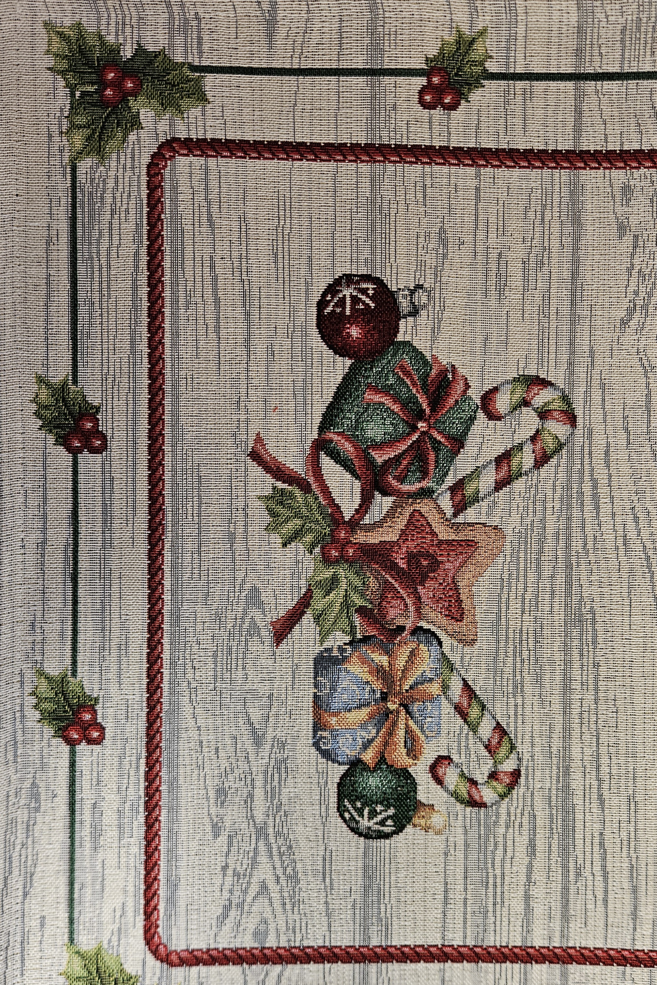 Tischset Weihnachtsgobelin - 38x48cm, Nikolausstiefel