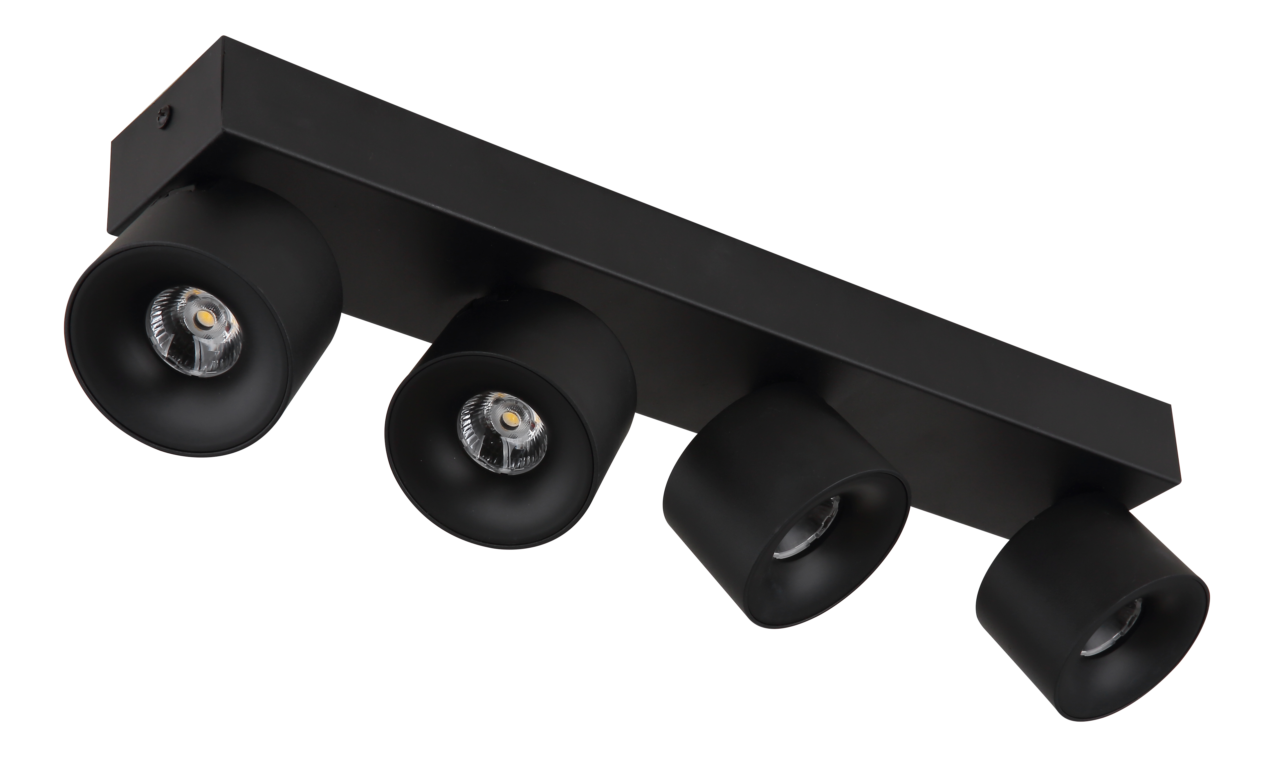 LED Strahler RAE - Metall schwarz matt, 4x LED