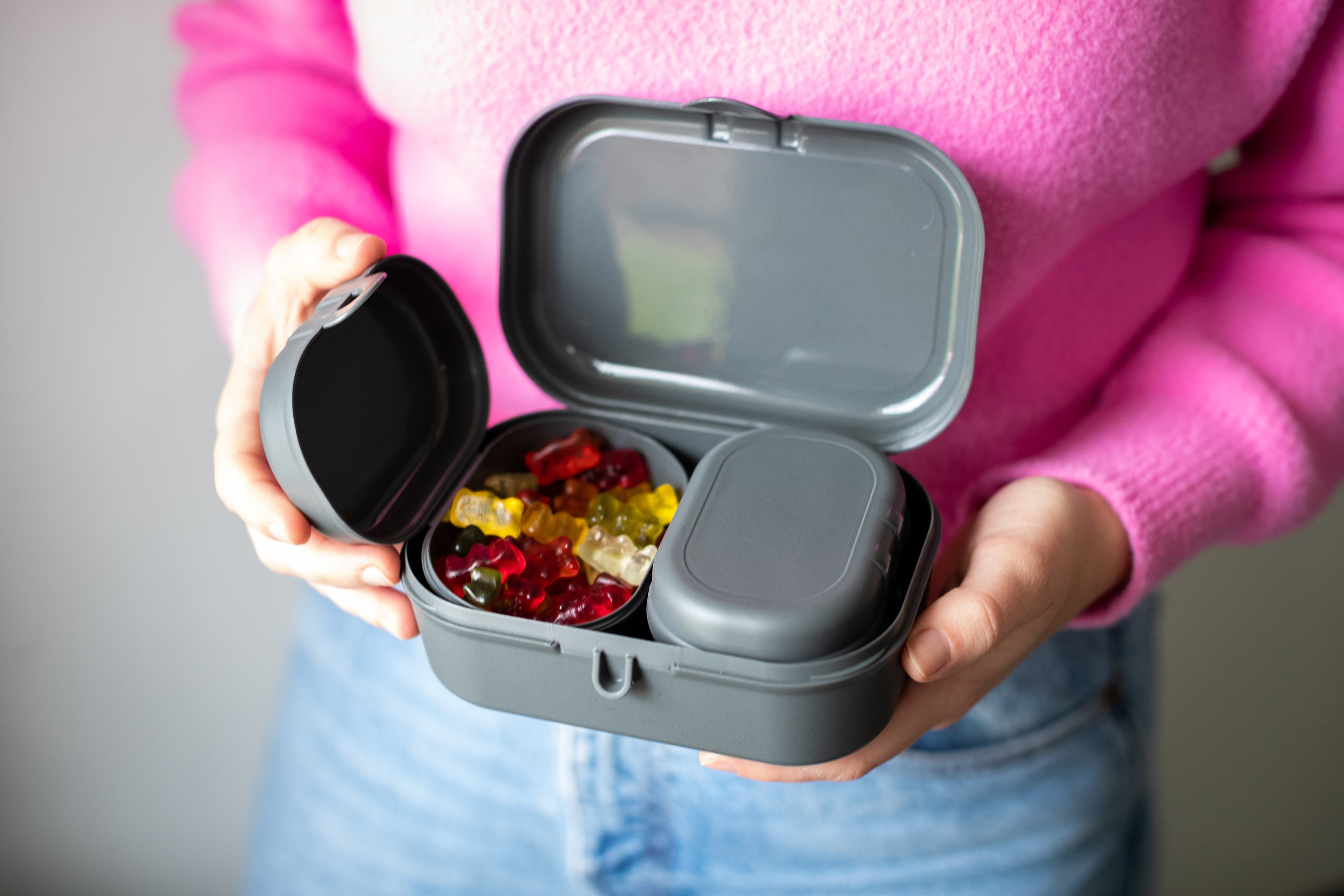 Lunchbox-Set, nature ash grey - 3-teilig, umweltfreundlich, 100% CO2-neutral