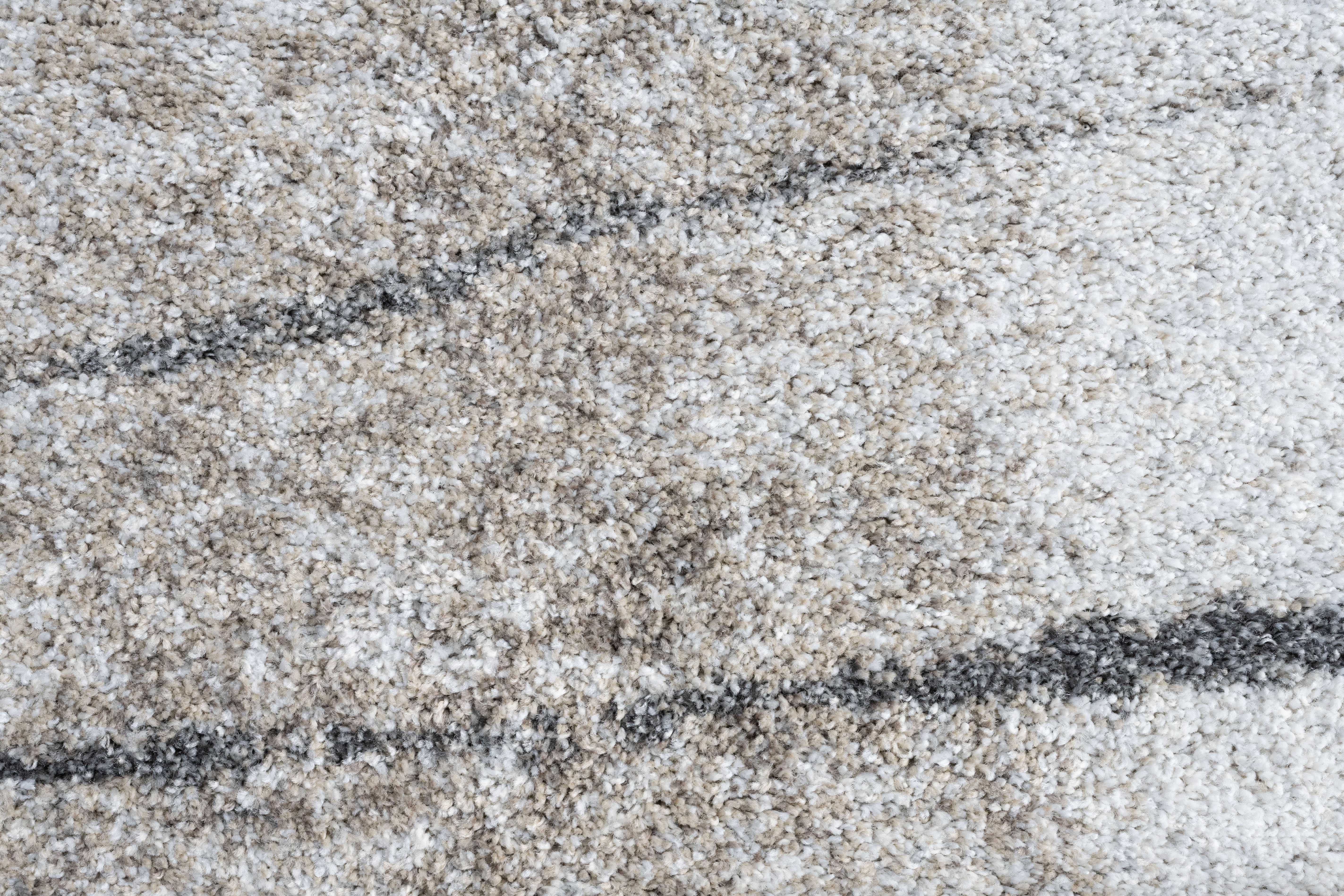 Webteppich, weiß-braun-grau, 160x230 cm - Rehari